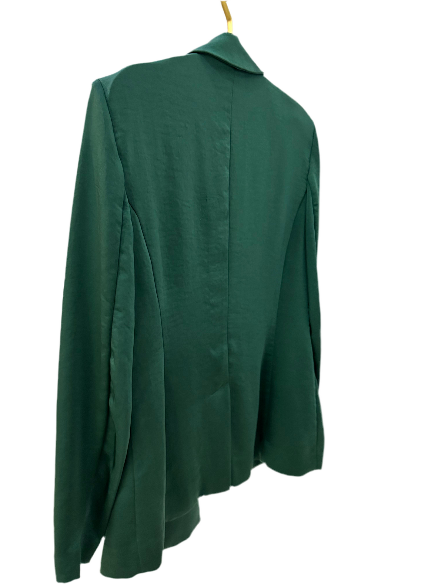 Green Satin Blazer