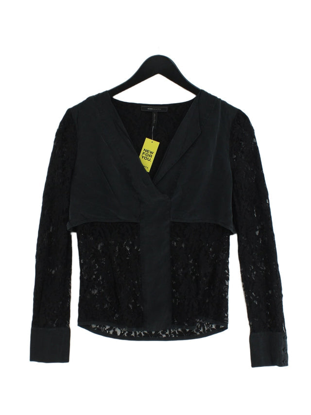 Black lace Maxazria top
