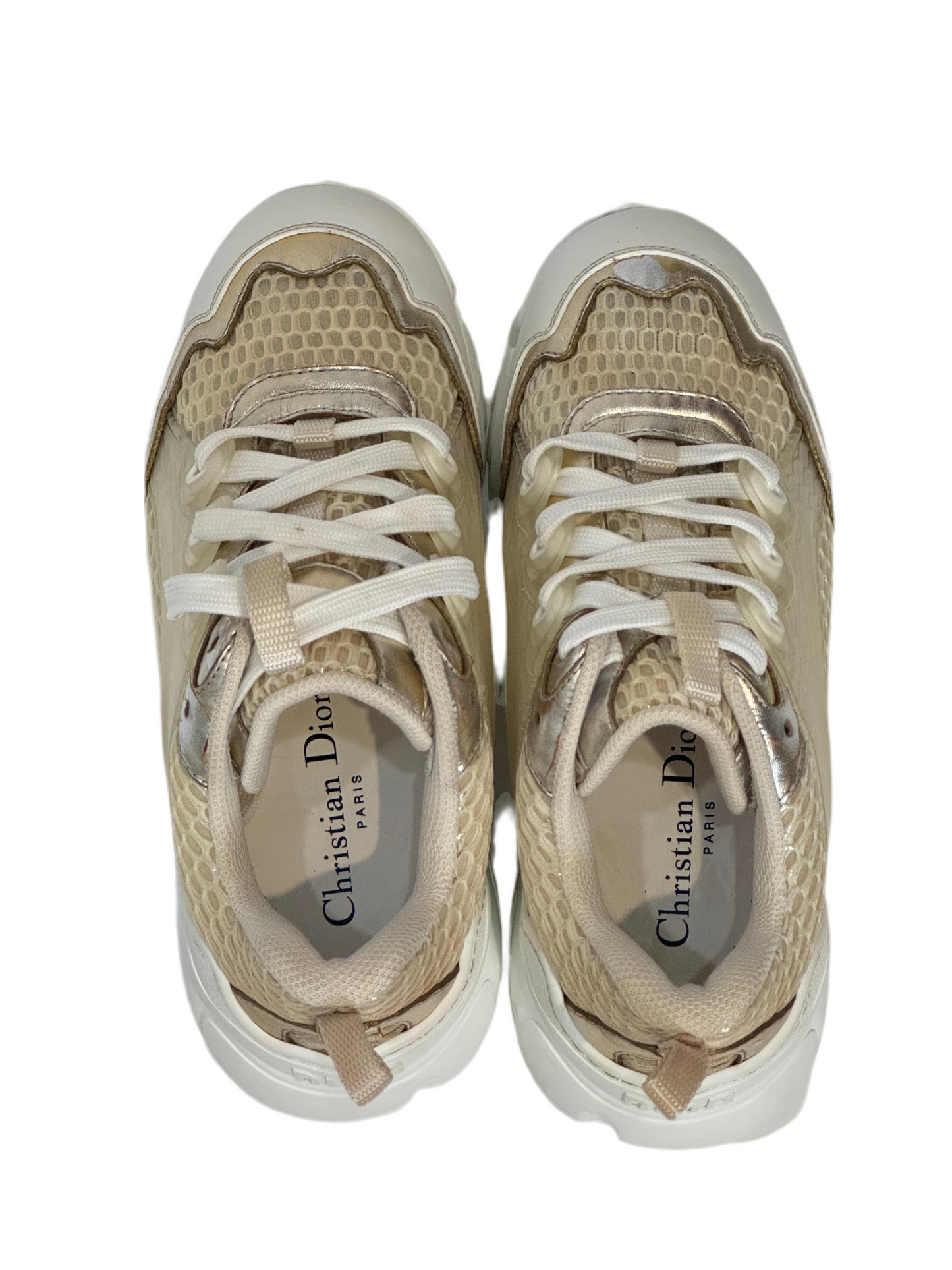 Christian Dior Gold chunky Sneakers 36.5