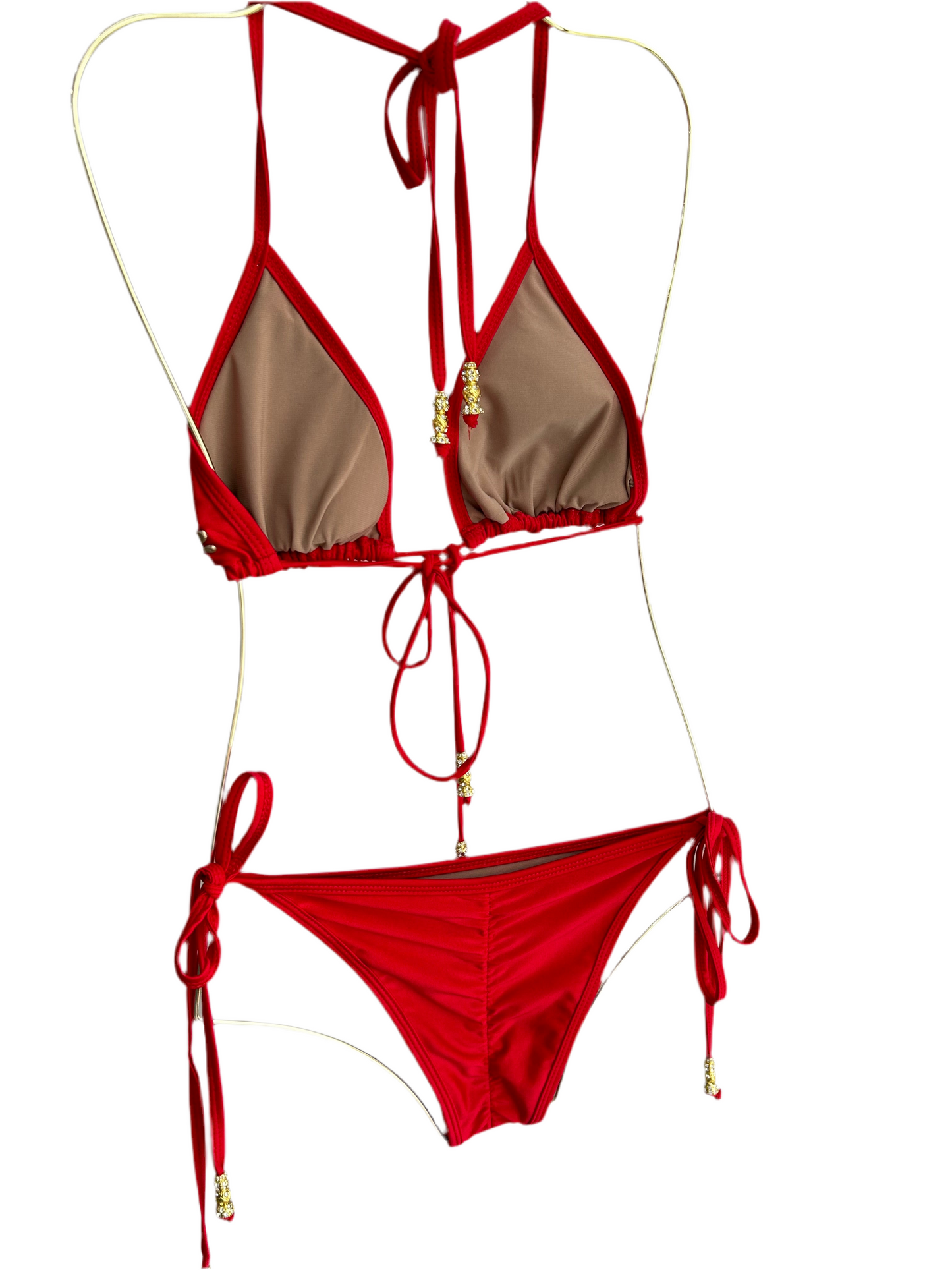 Baccio Red Swimsuit Set
