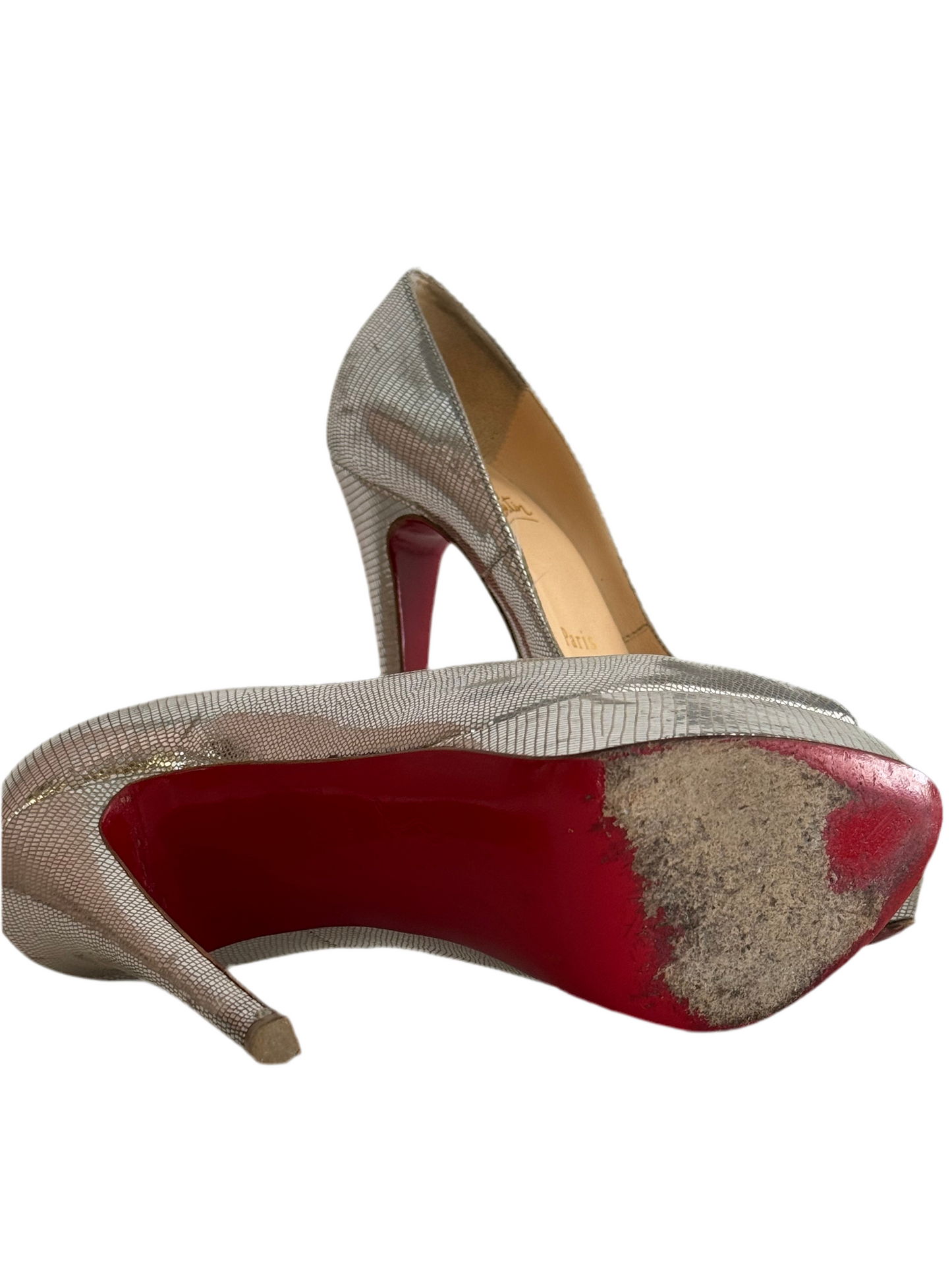 Christian Louboutin Metallic Laminato Heels 36.5