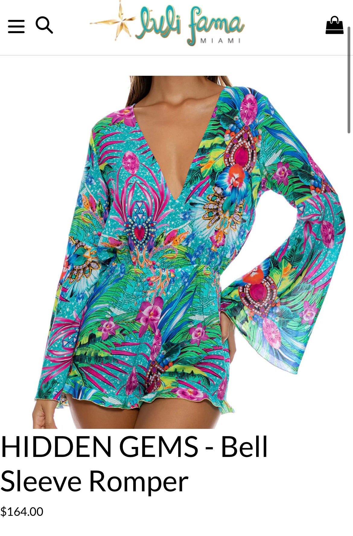 Luli Fama Floral Romper