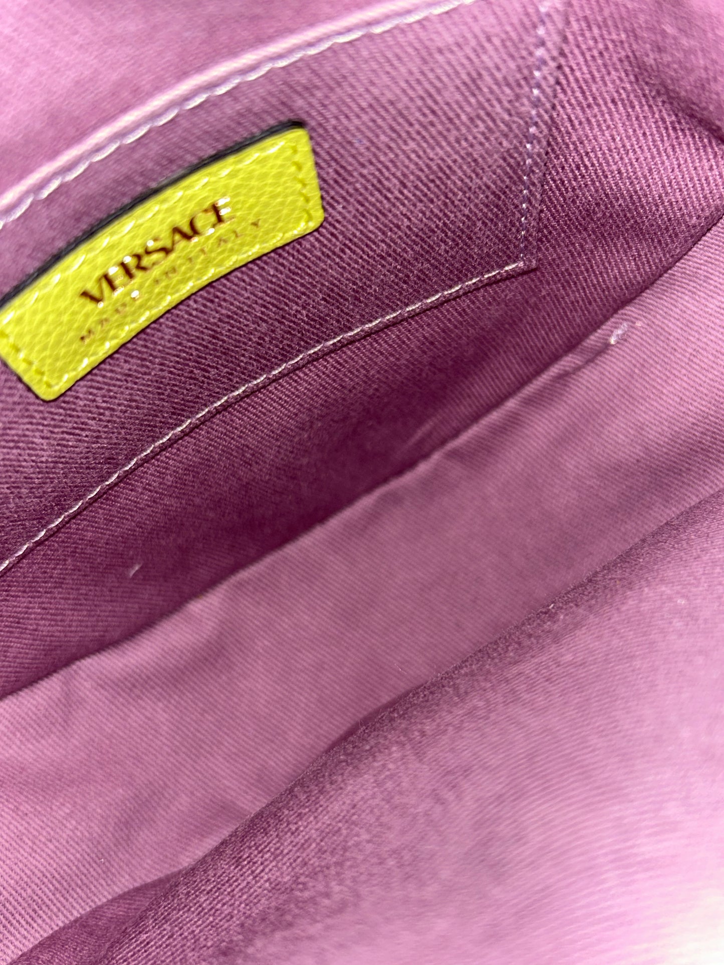 Versace La Medusa Leather Crossbody Bag