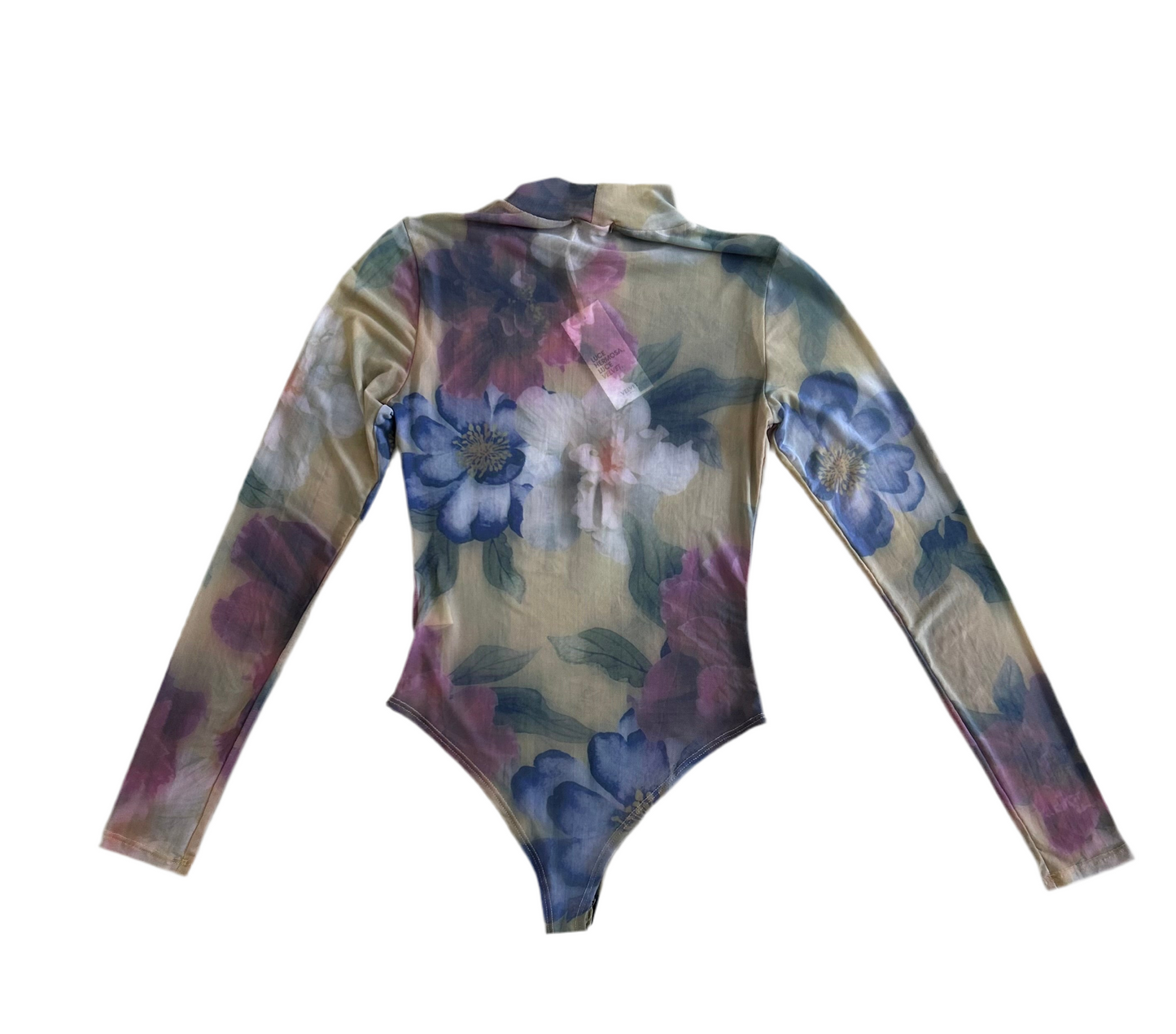 Floral mesh bodysuit