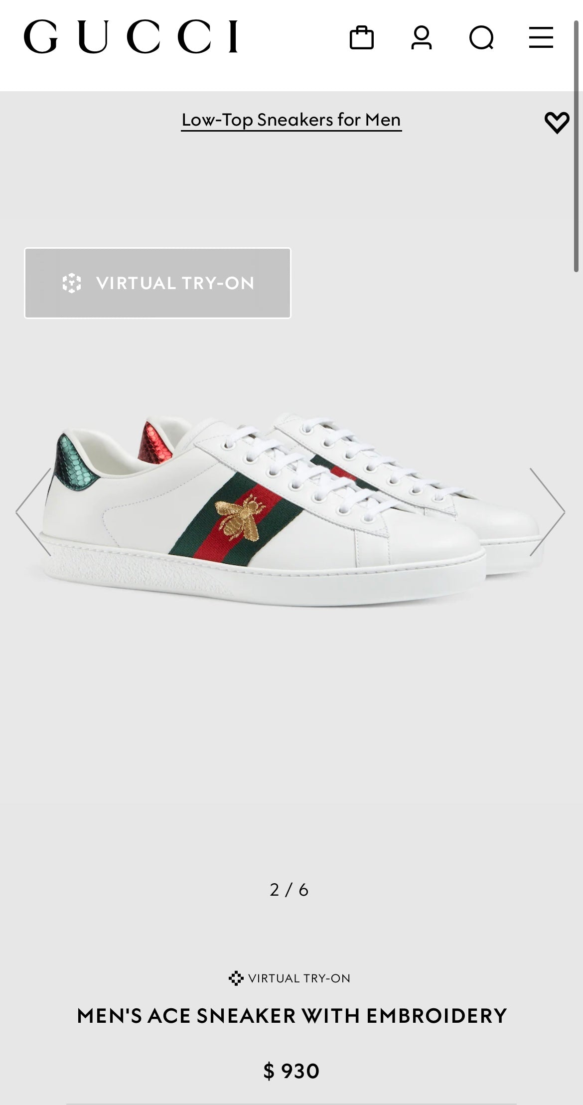 Gucci Men’s Sneakers 8.5
