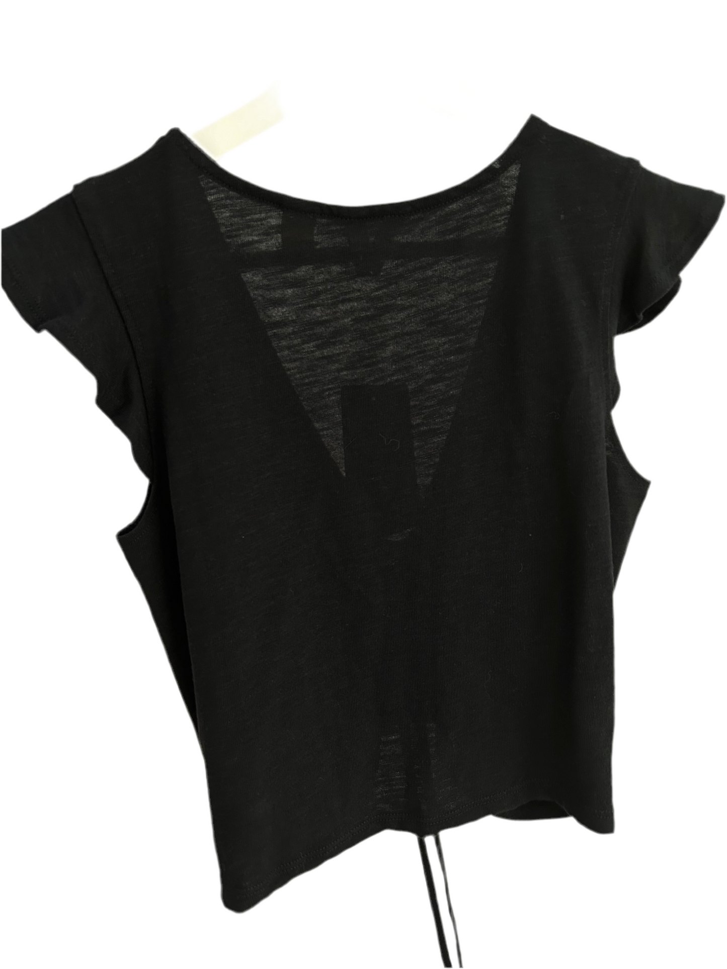 Black touched crop top