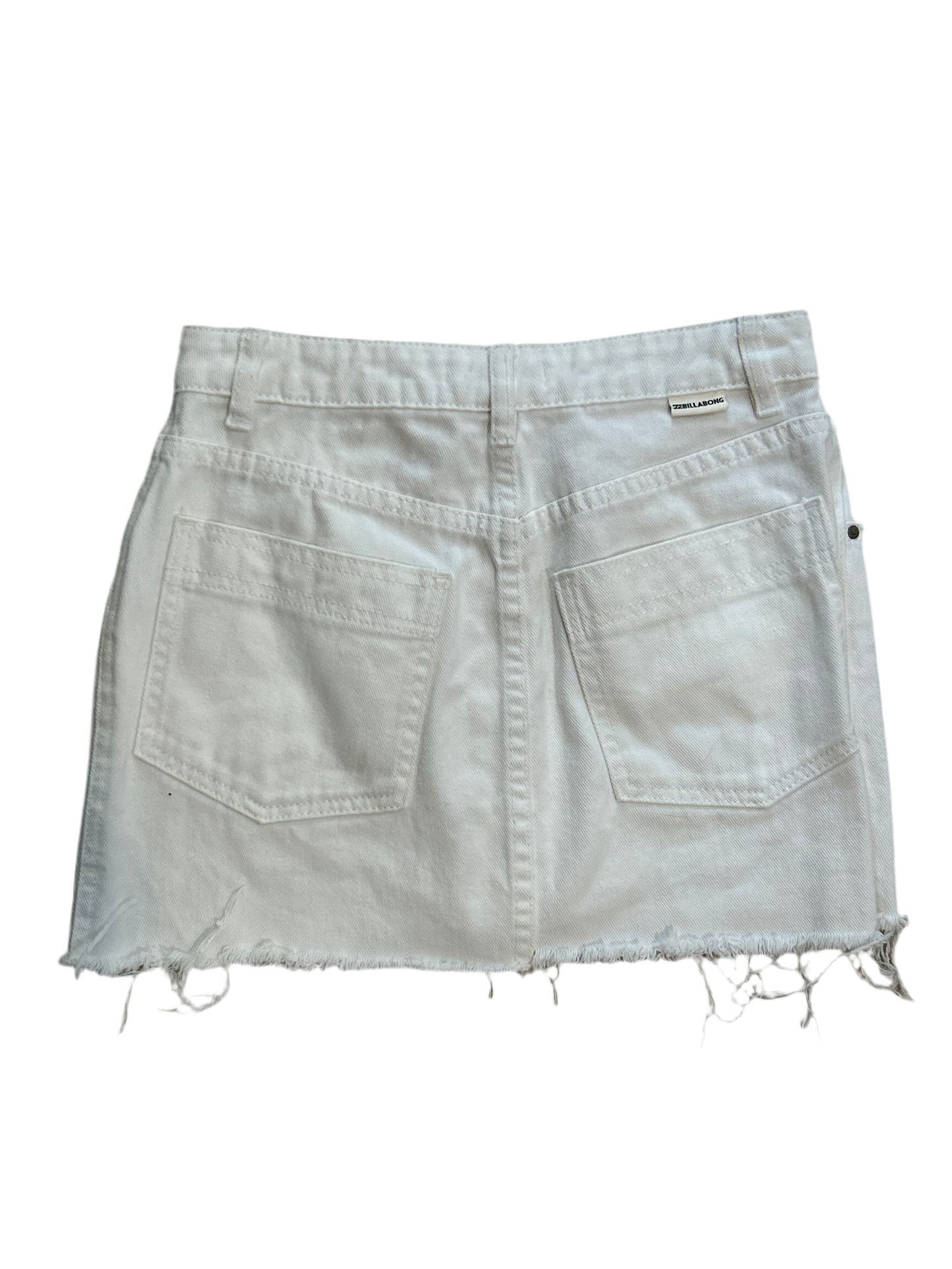 Billabong White jean skirt