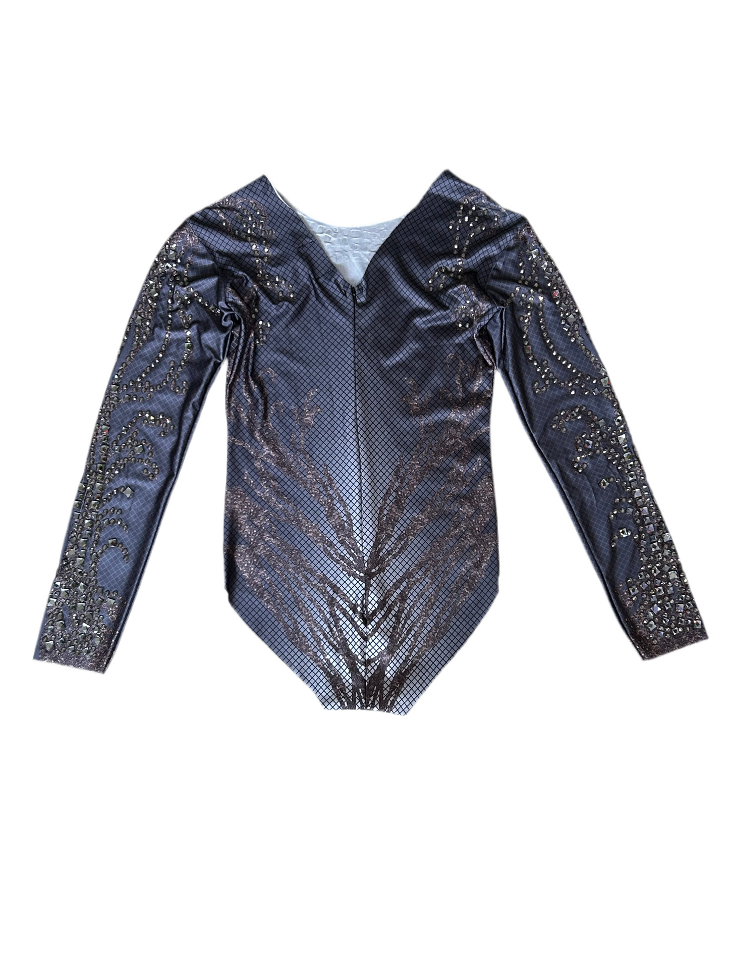 Black Rhinestone Bodysuit