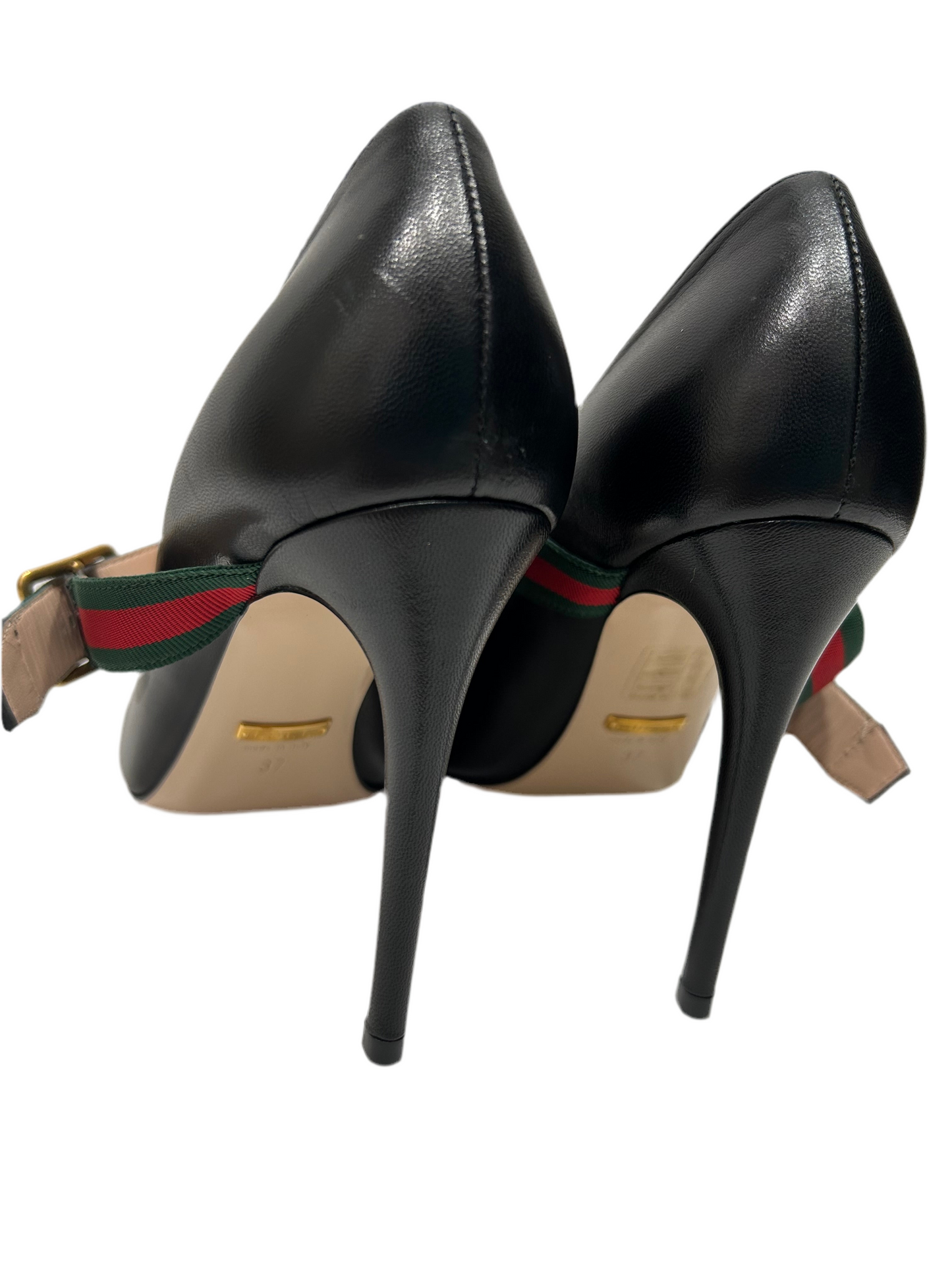 Gucci Sylvie Mary Jane Pumps 37