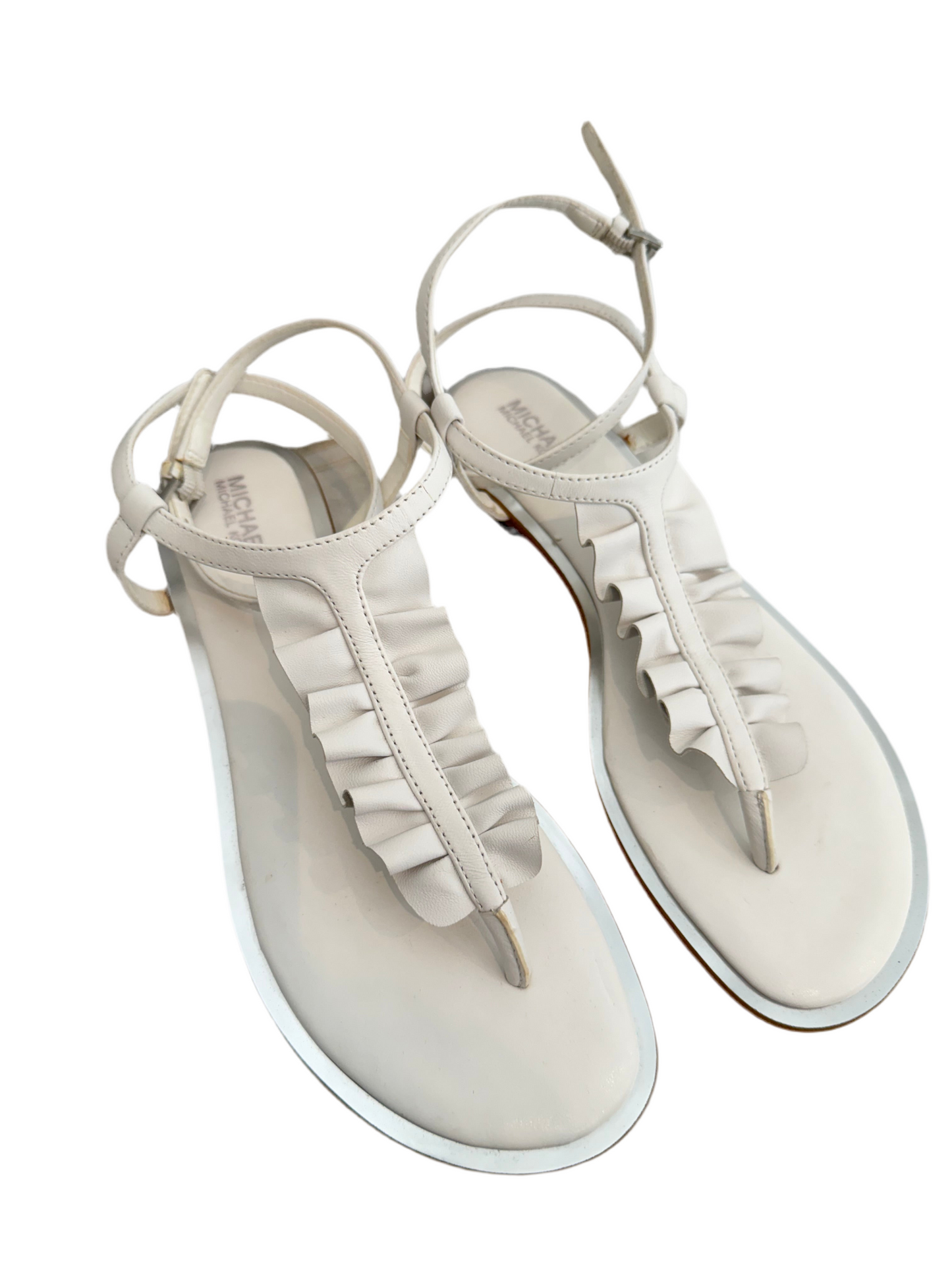 Michael Kors White Sandals 6.5