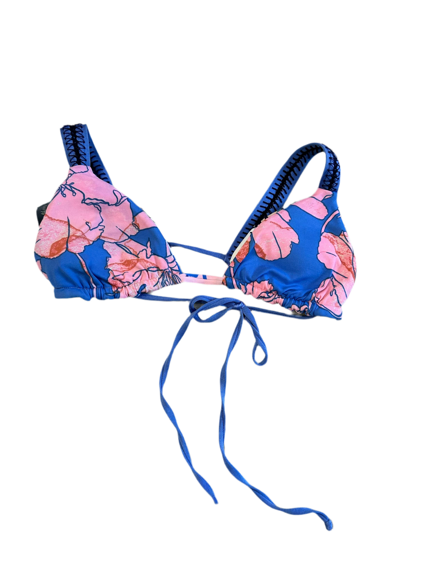 Floral reversible swimsuit top S