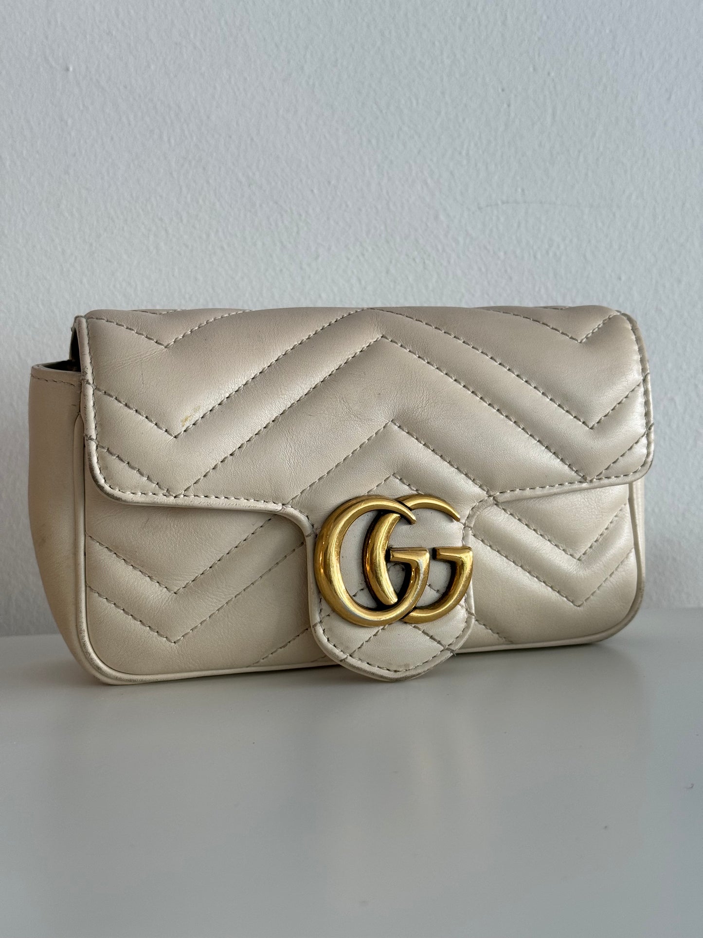 Gucci Super Mini Marmont Matelasse Shoulder Bag