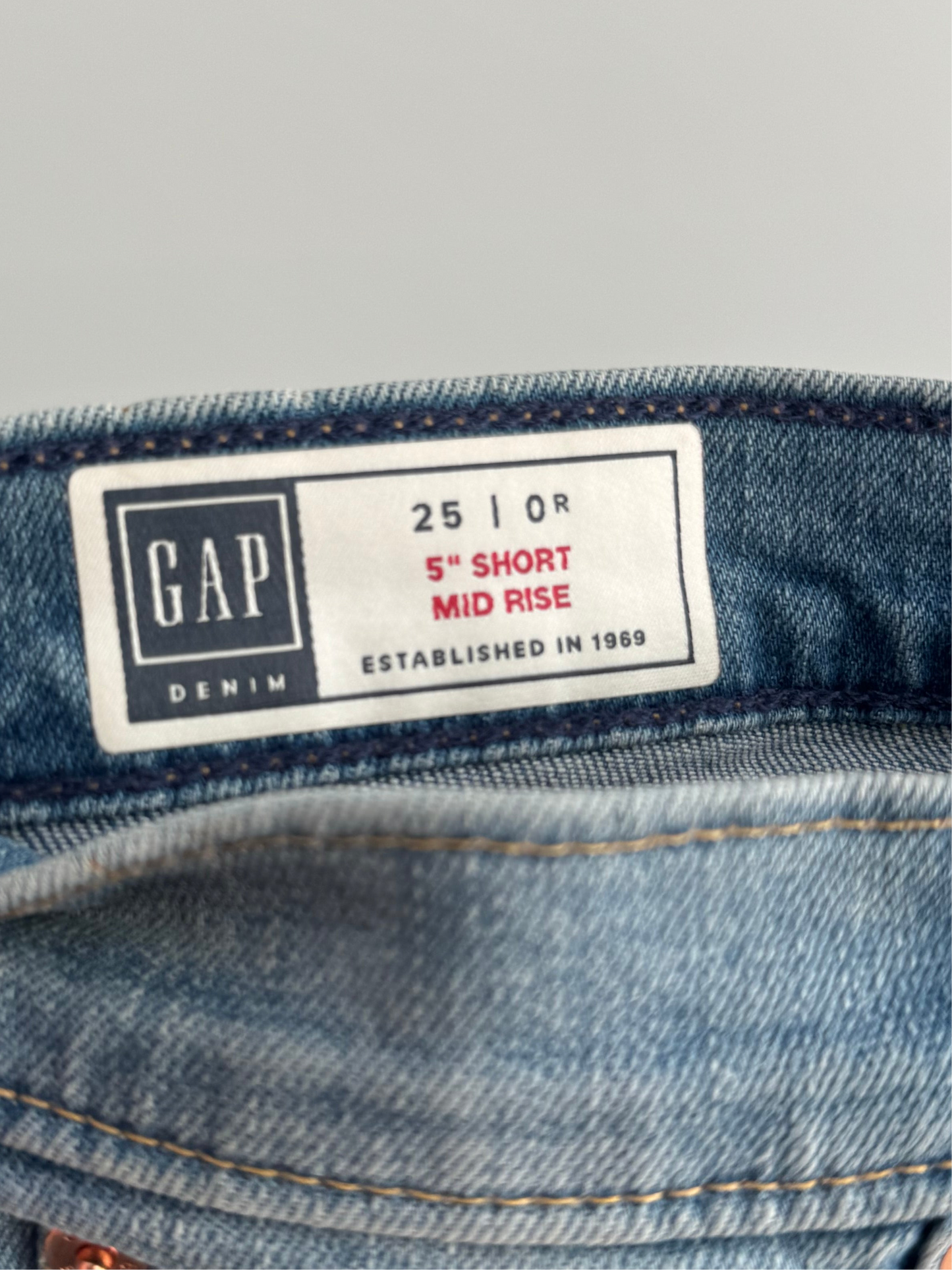 Gap Mid Rise Jean Shorts