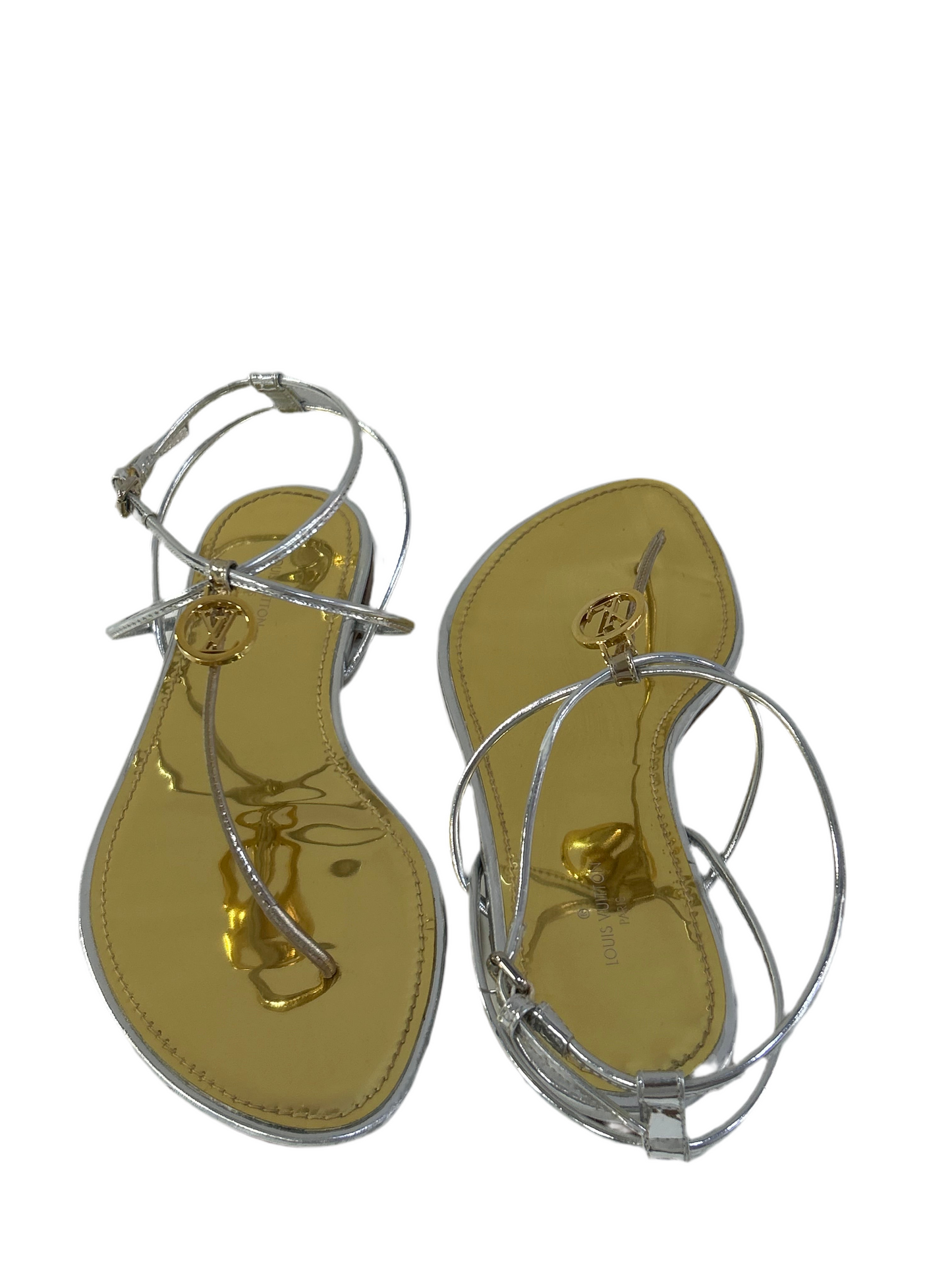 Louis Vuitton Sunseeker Metallic Sandals 36.5