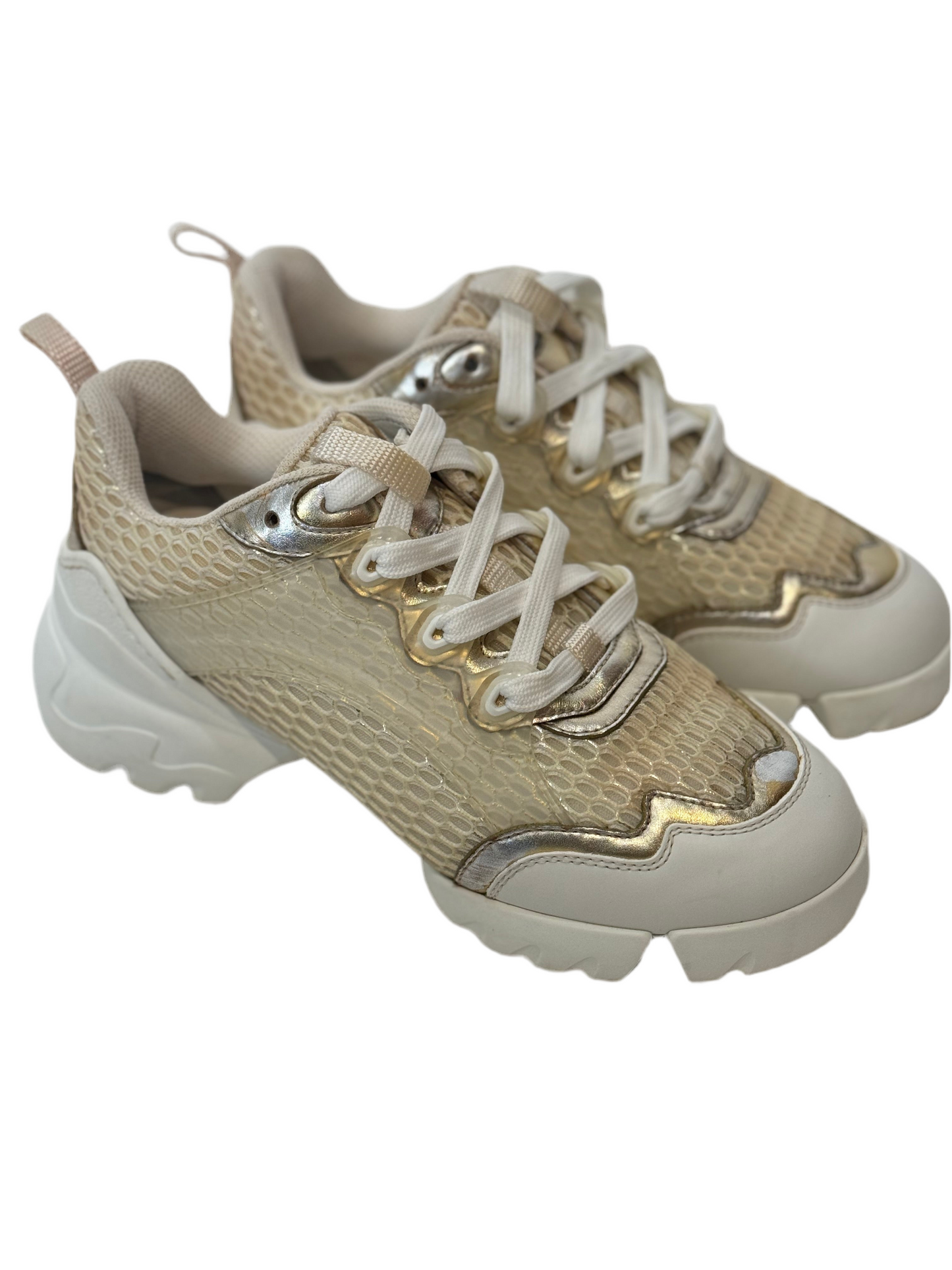 Christian Dior Gold chunky Sneakers 36.5