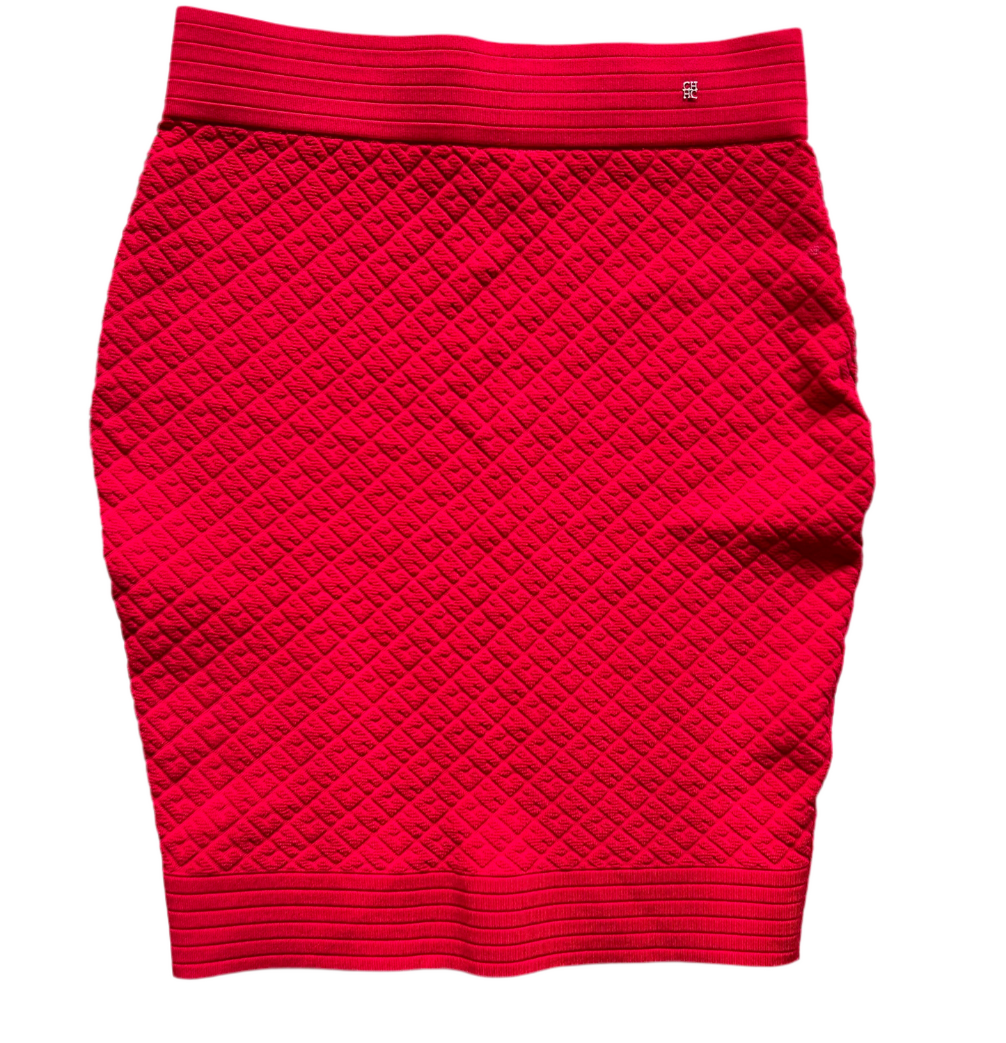 Carolina Herrera Red Skirt Set