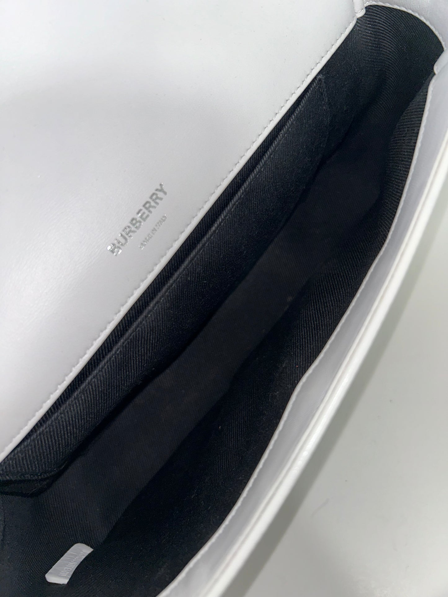 Burberry Lola Graphic White Shoulder Bag