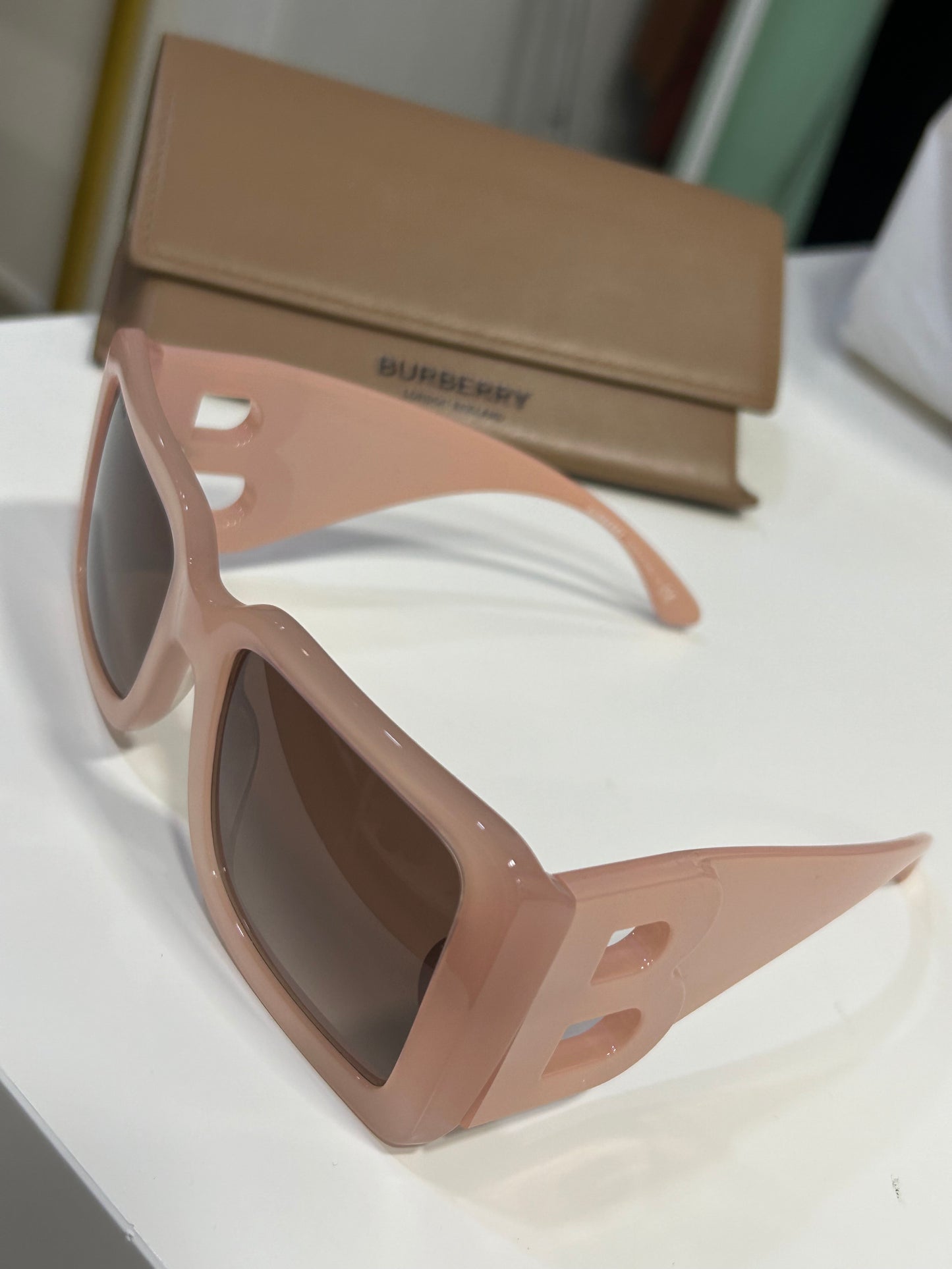 Burberry Oversized Rose Quartz Sunglasses