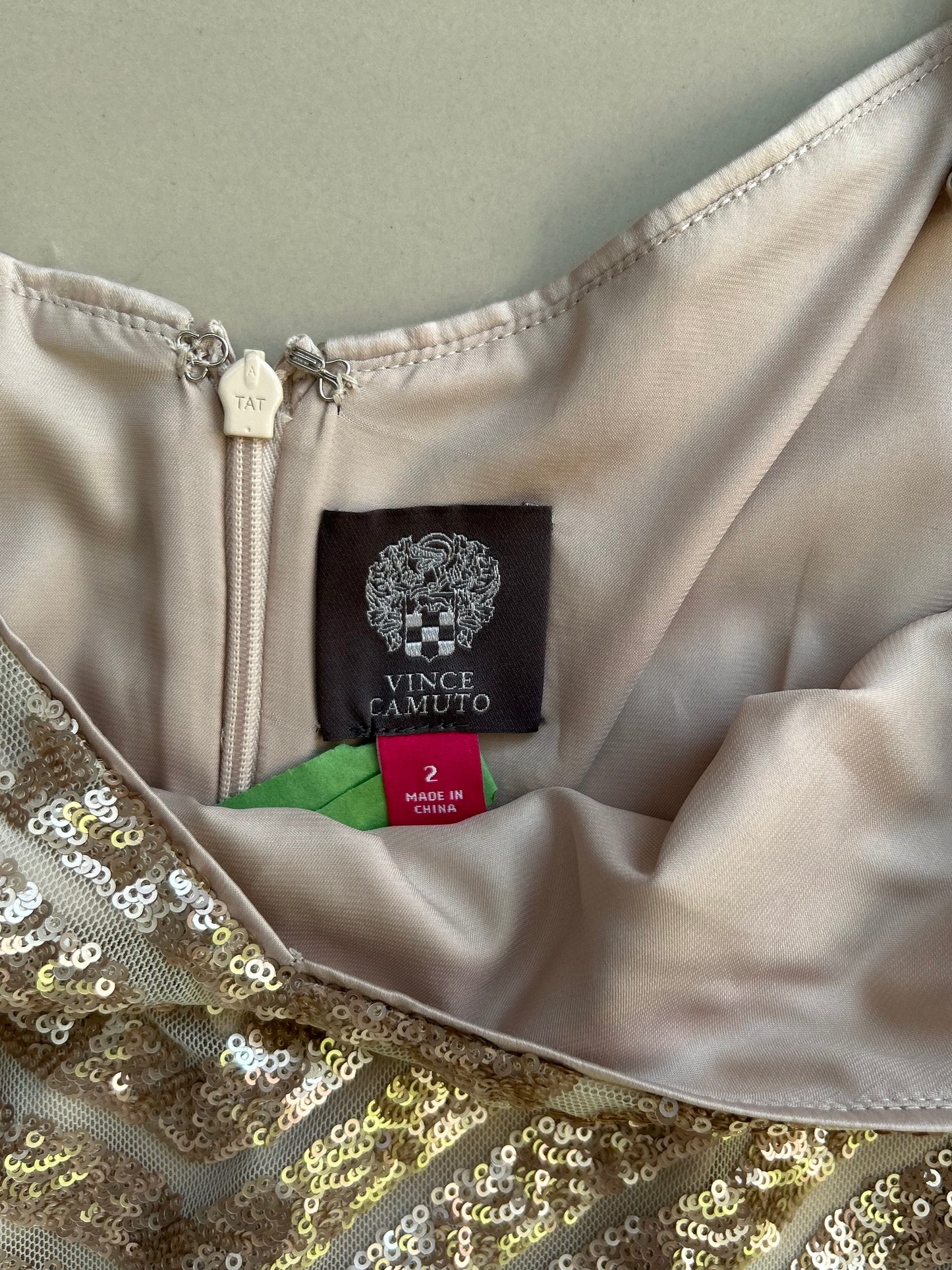 Vince Camuto Gold Dress 2