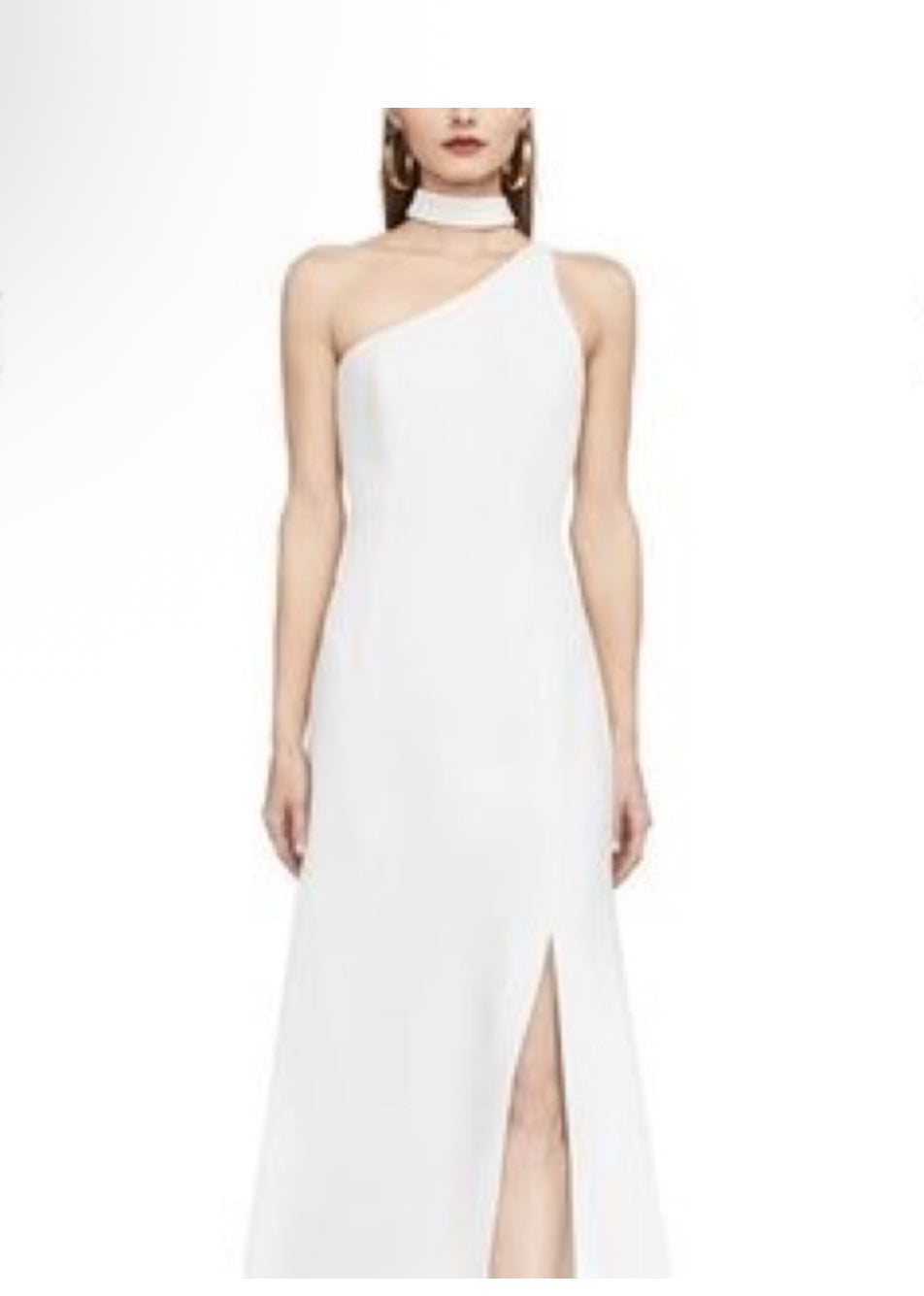 BCBG Maxazria white gown