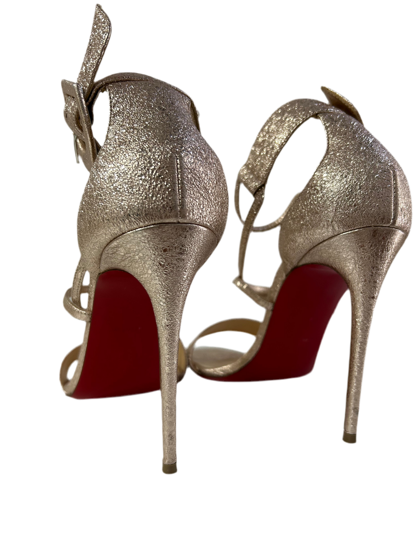 Christian Louboutin Rose Gold Heels 37