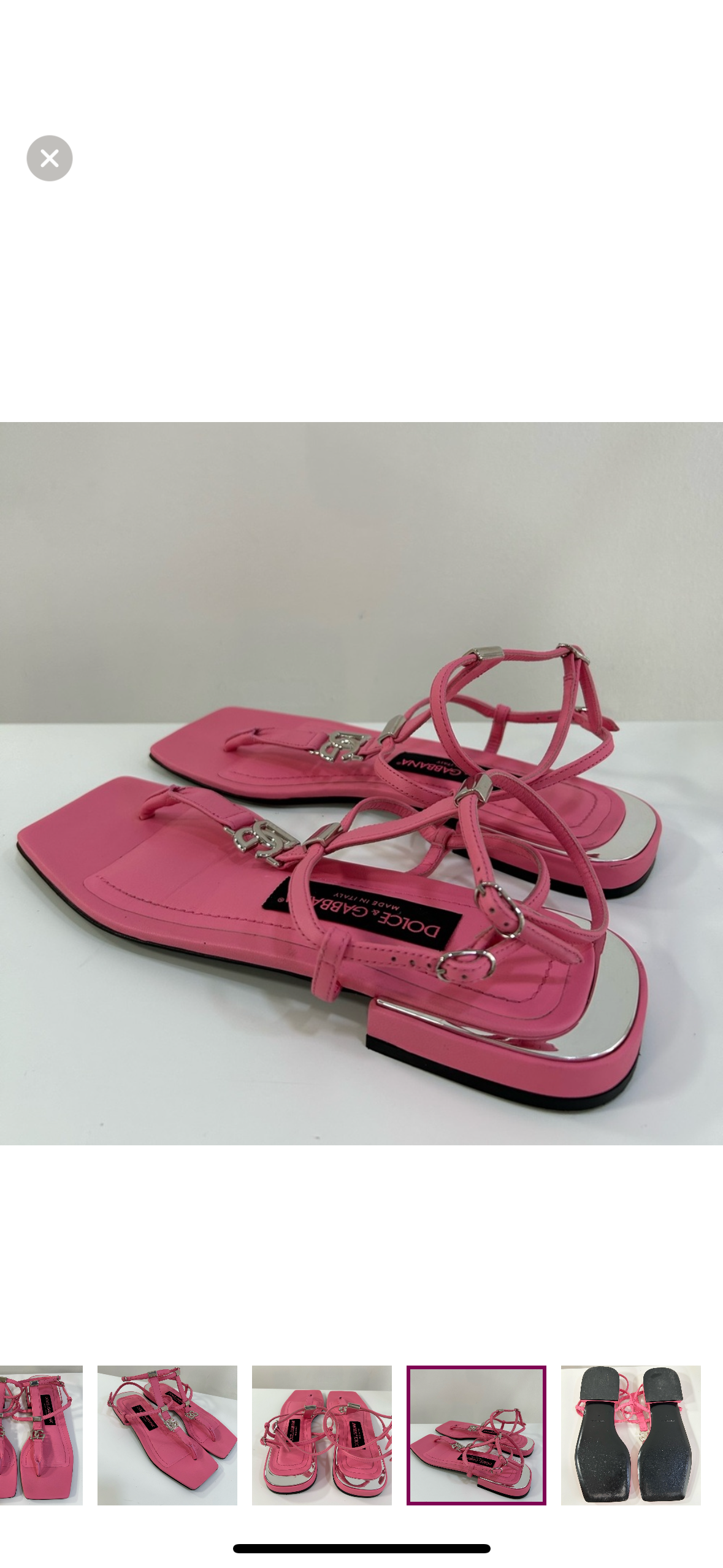 Dolce & Gabbana Pink Sandals 35