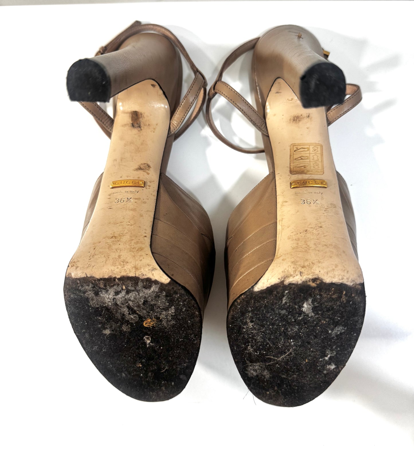 Gucci Nude Angel Platform Heels