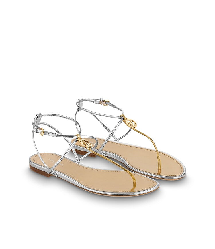 Louis Vuitton Sunseeker Metallic Sandals 36.5