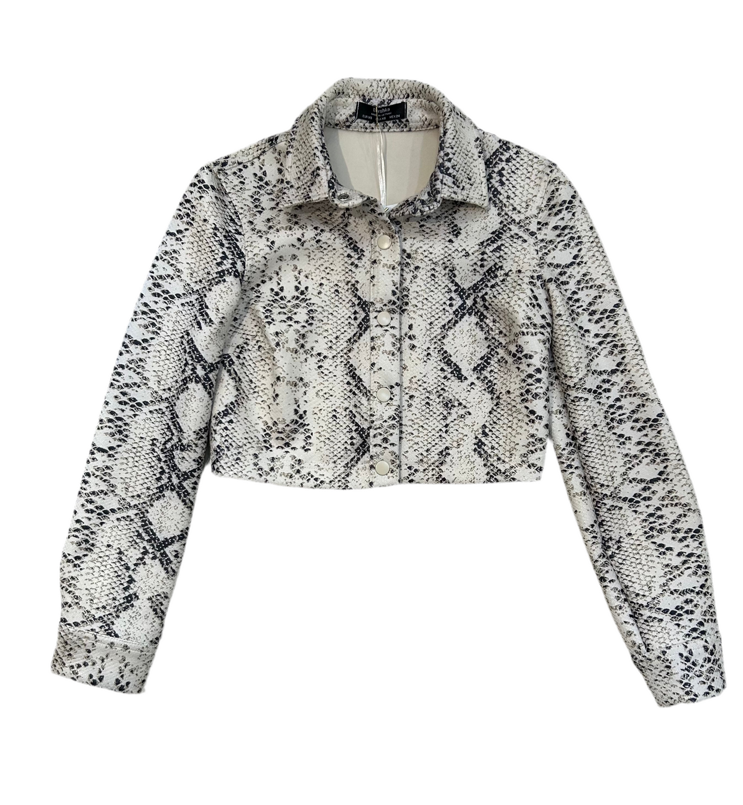 Bershka Snake print cropped jacket