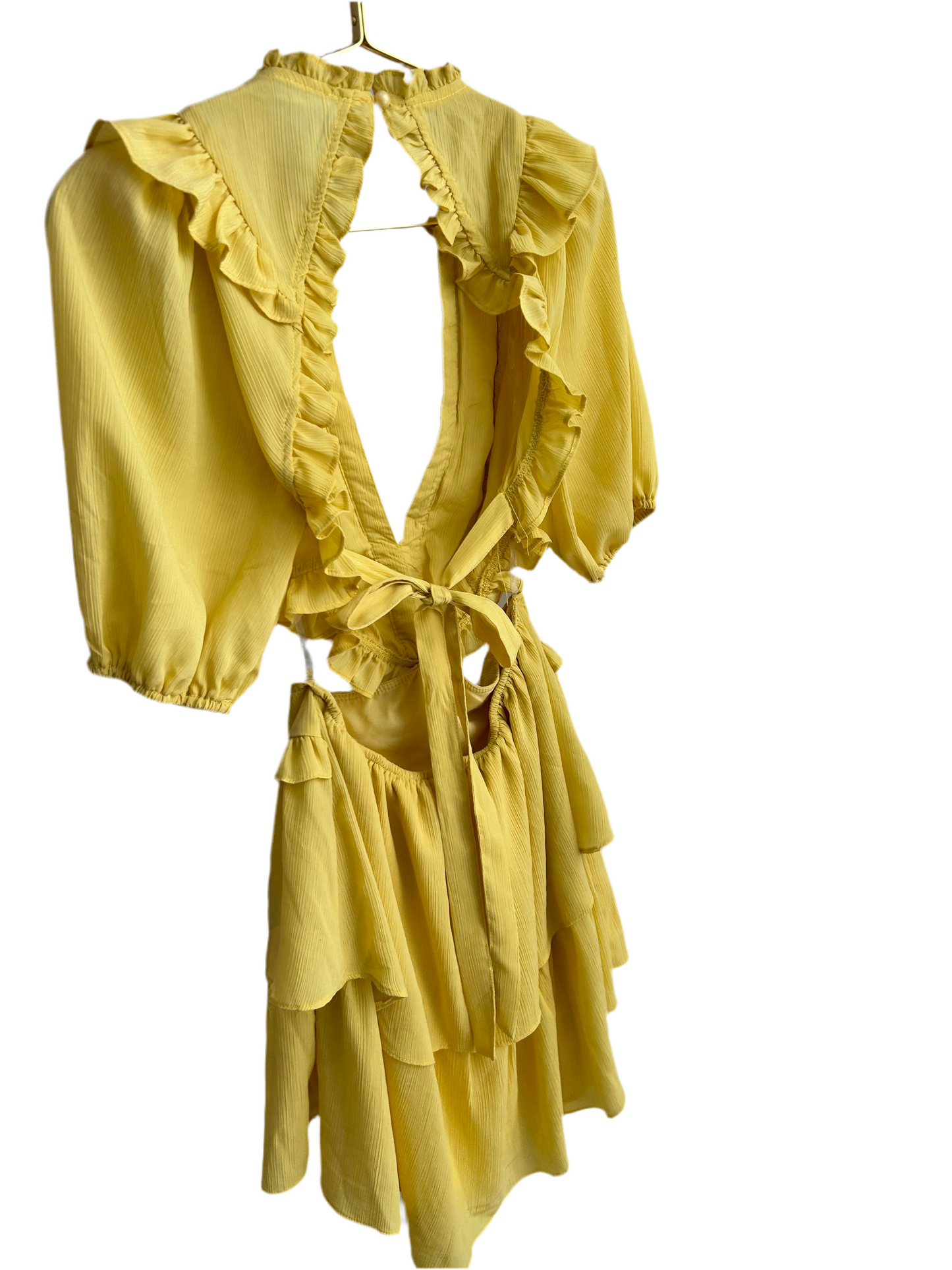 Yellow Ruffle Dress