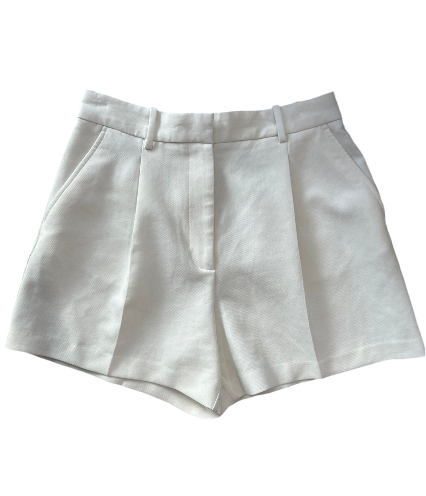 Zara High Waisted Ivory Shorts