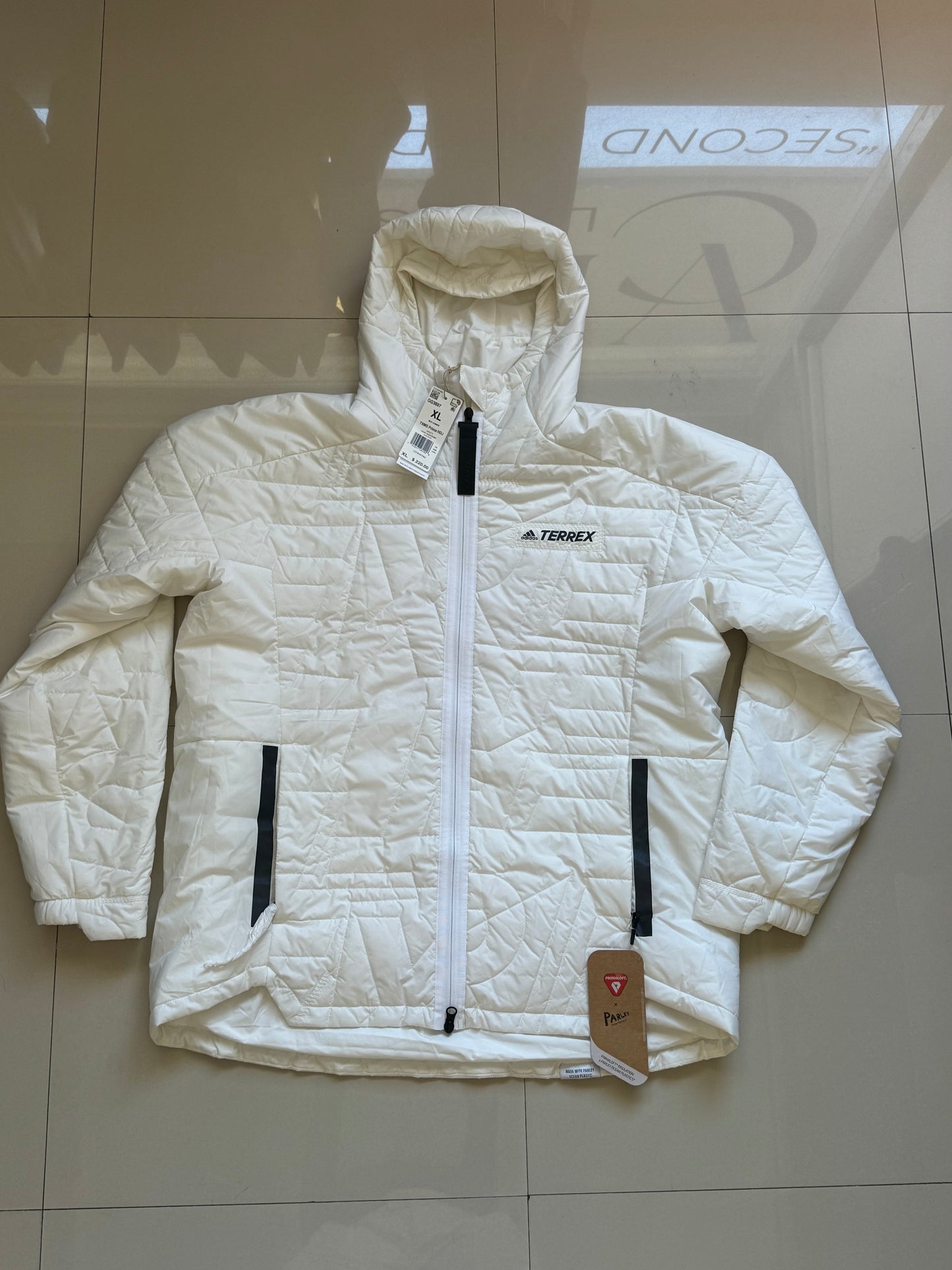 Adidas Terrex White puffer jacket