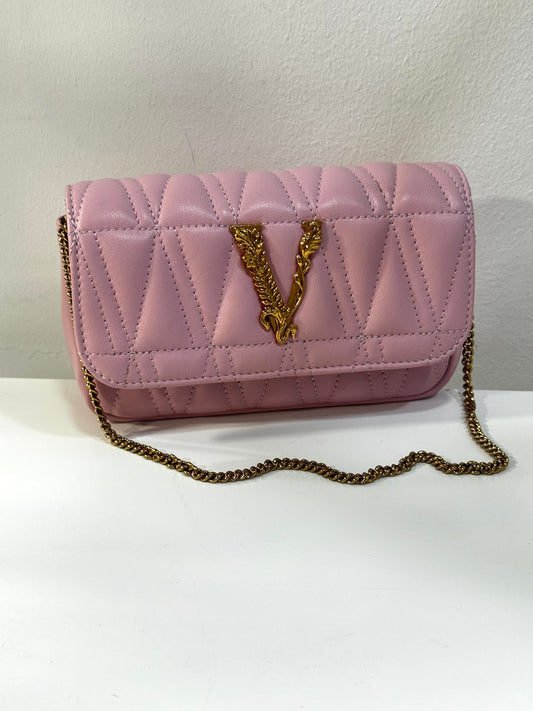 Versace Pink Mini Virtus Bag