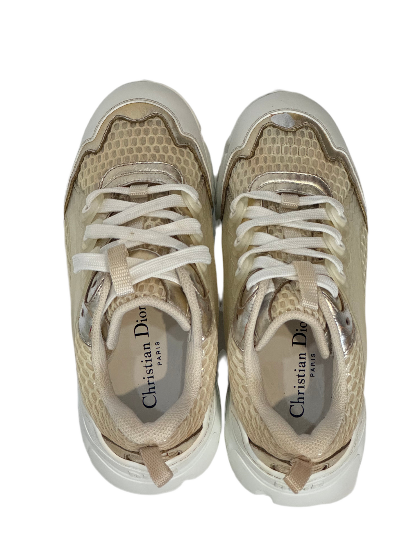 Christian Dior Gold chunky Sneakers