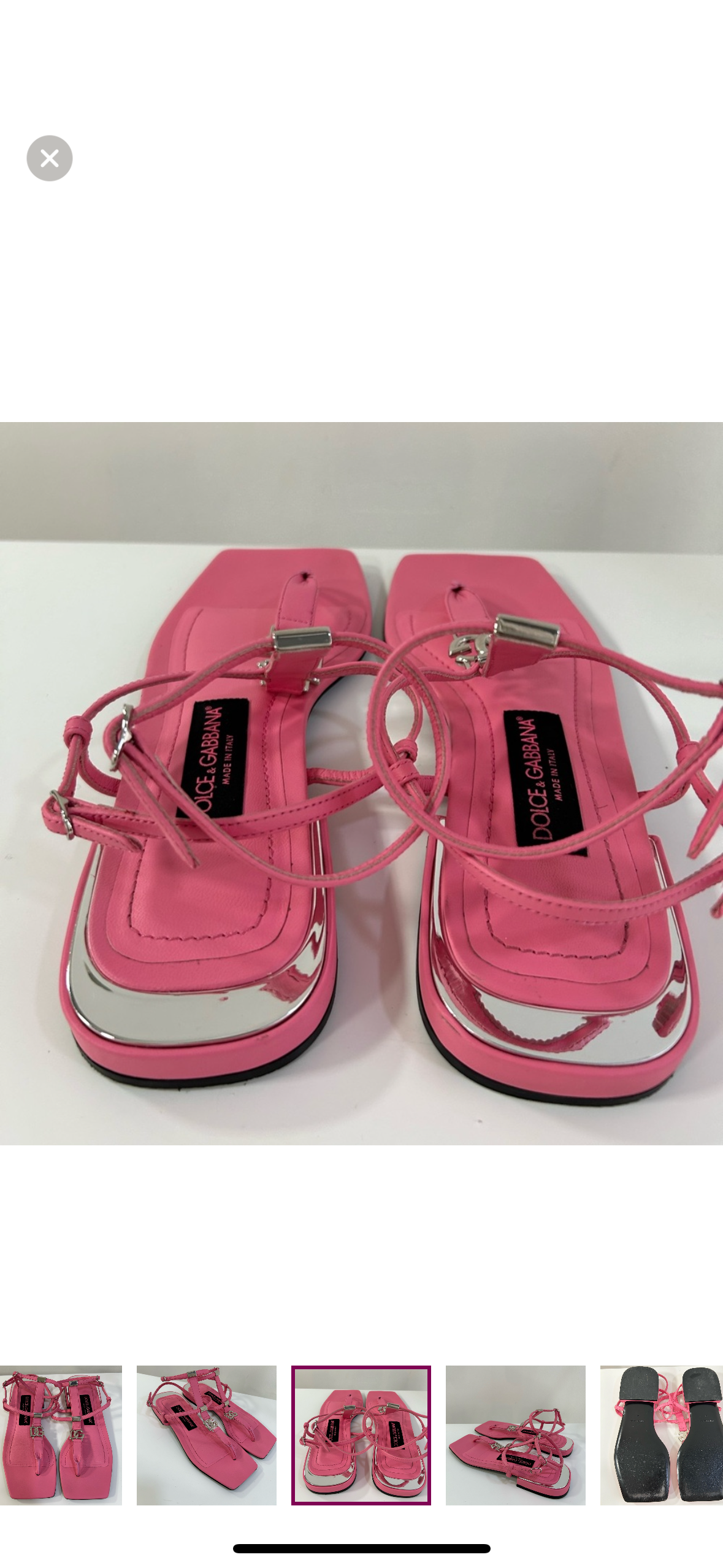 Dolce & Gabbana Pink Sandals 35