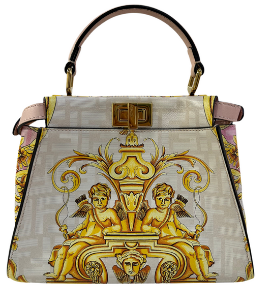 Fendi X Versace Vitelli Seta Nappa Fendace Mini Purse