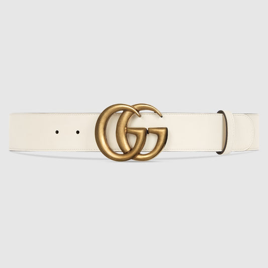 Gucci GG Marmont wide belt ivory