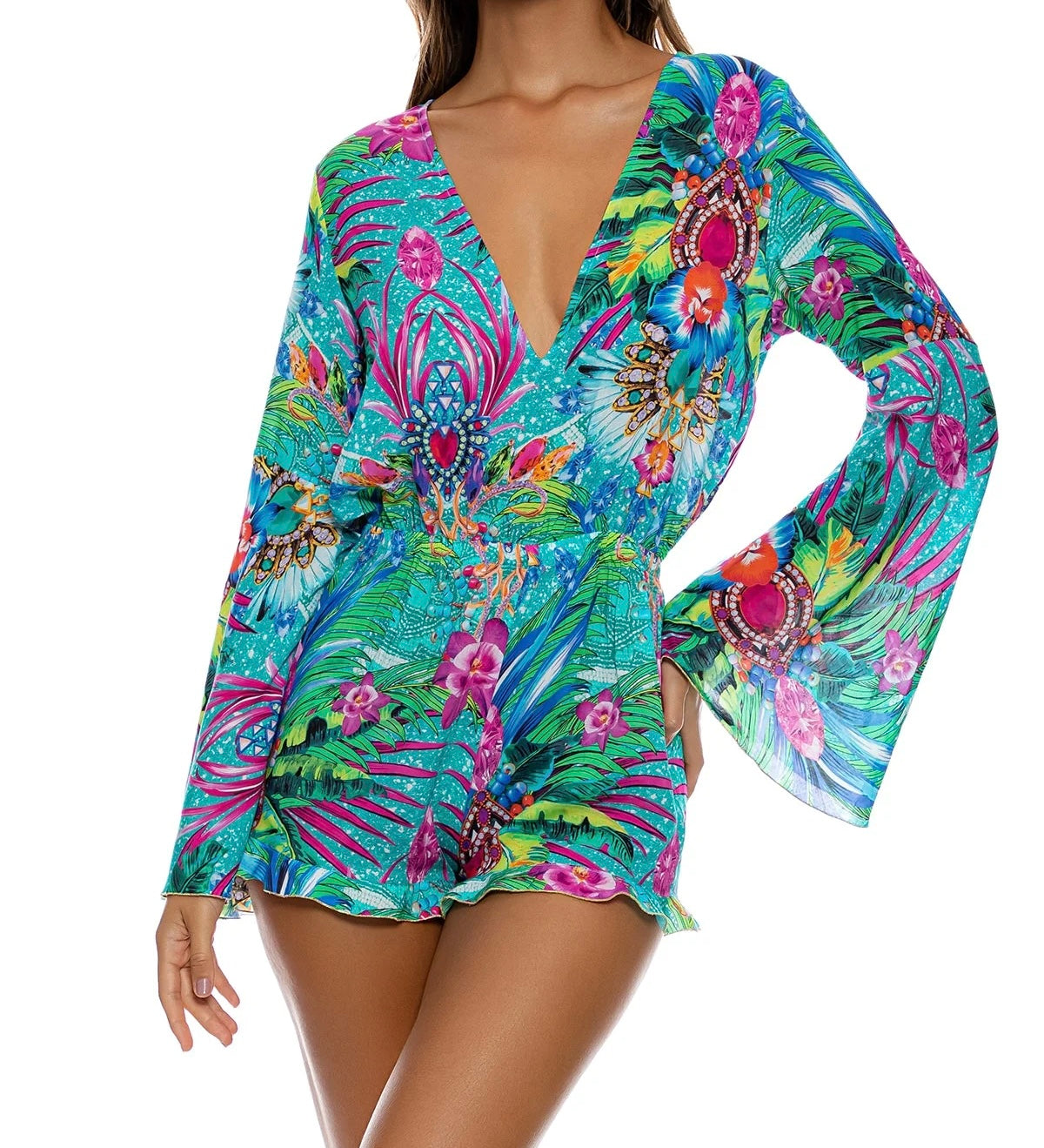 Luli Fama Floral Romper