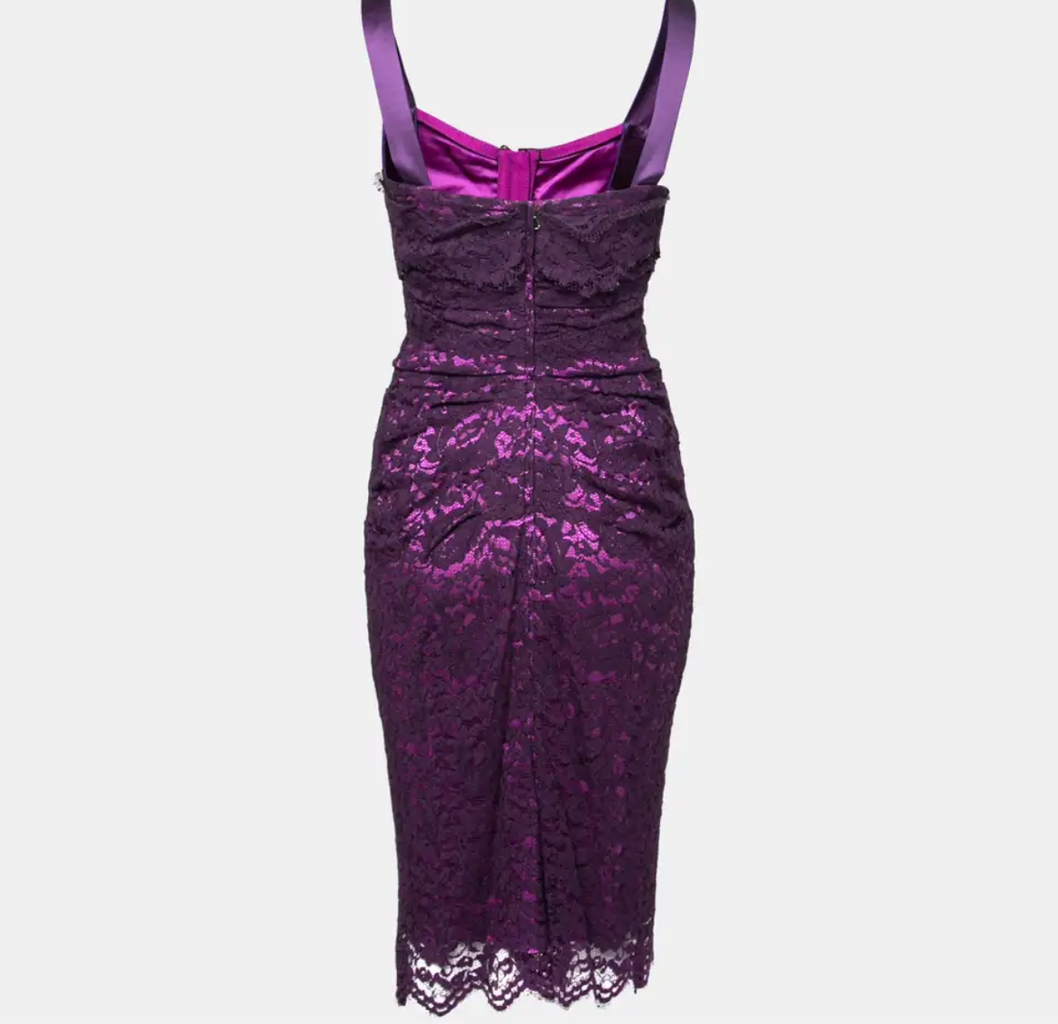 Dolce & Gabbana Vintage Lace Purple Dress
