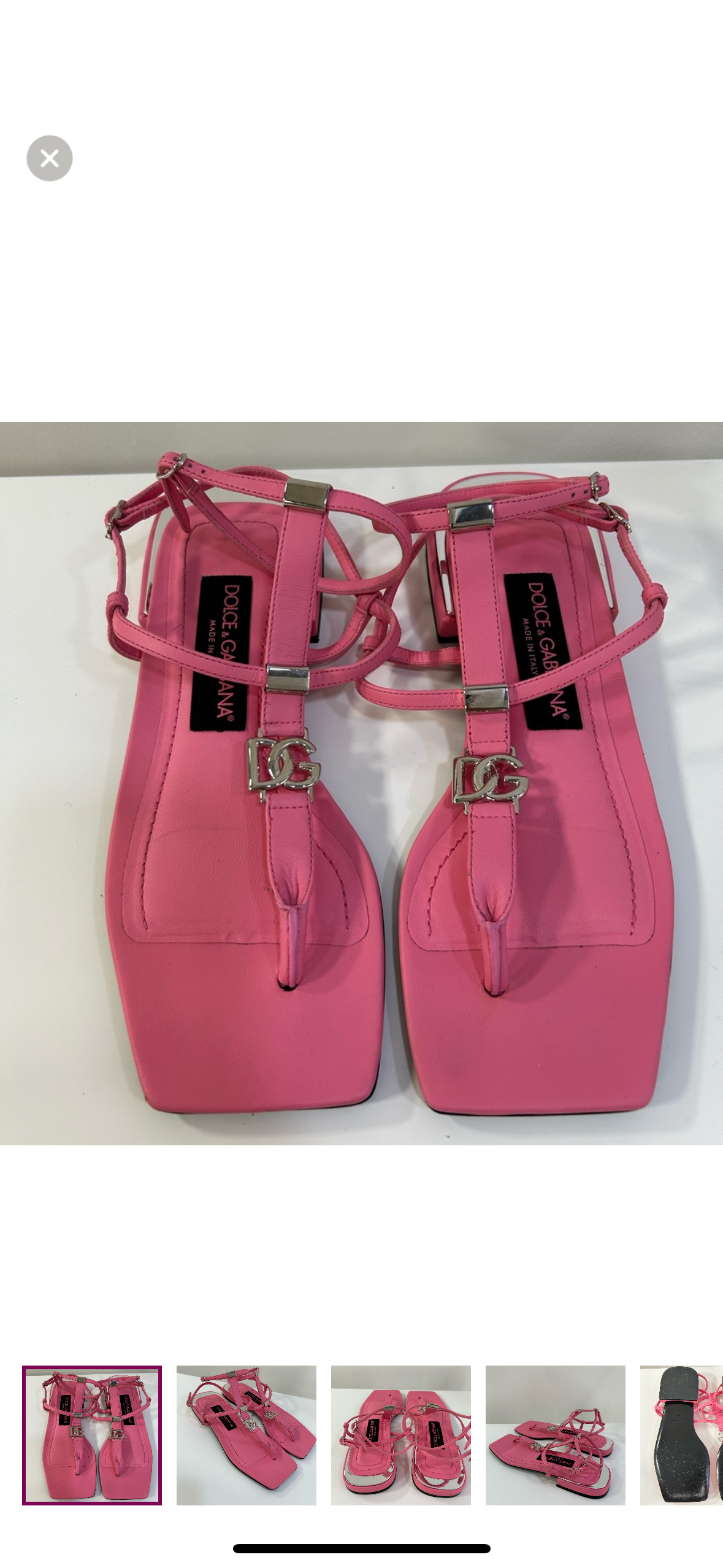 Dolce & Gabbana Pink Sandals 35