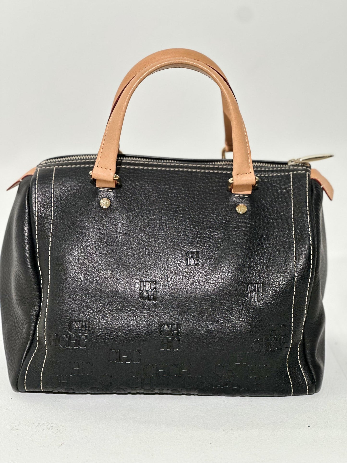 Carolina Herrera Black Leather Handbag