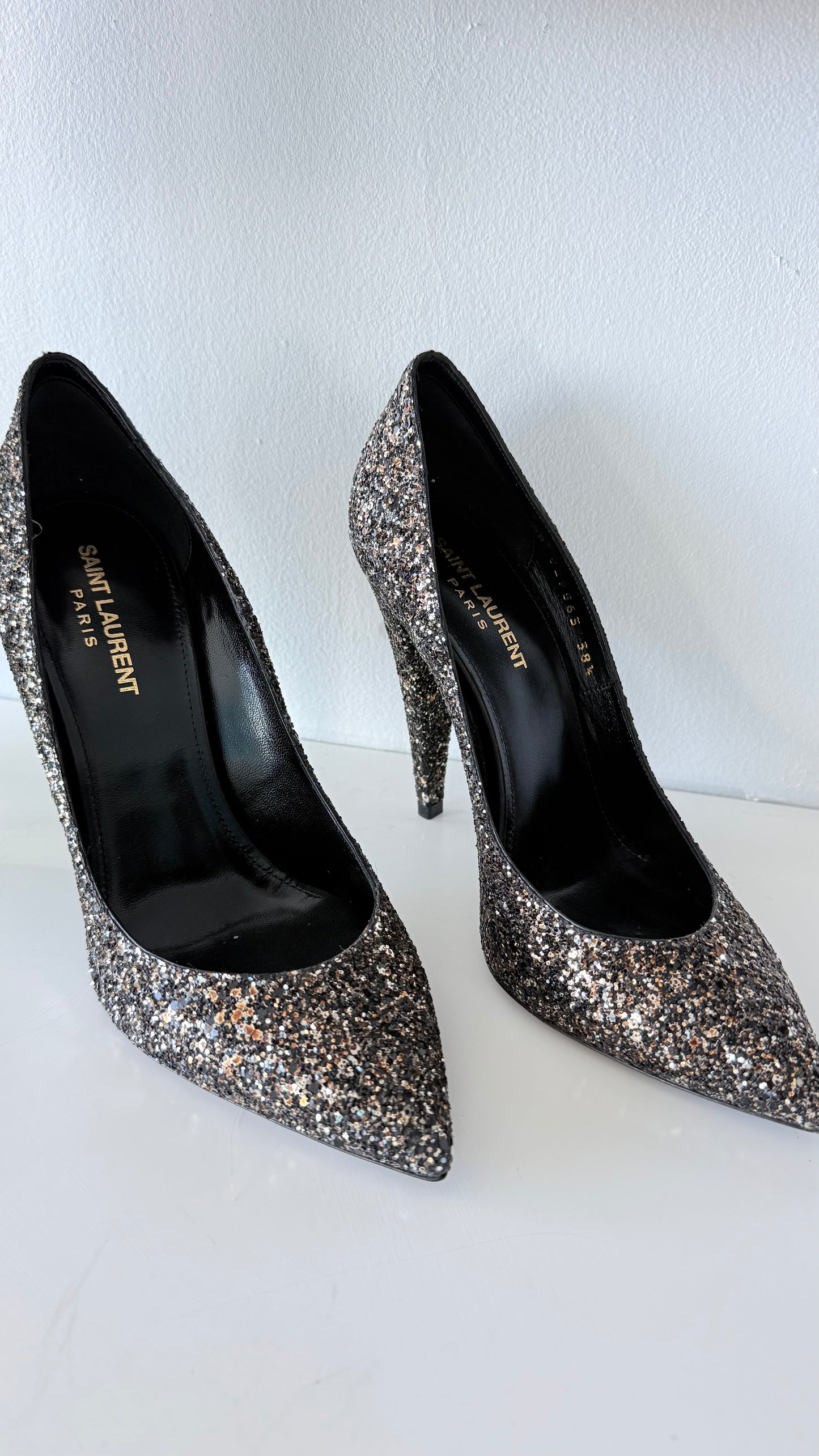 Saint Laurent Glitter Heels