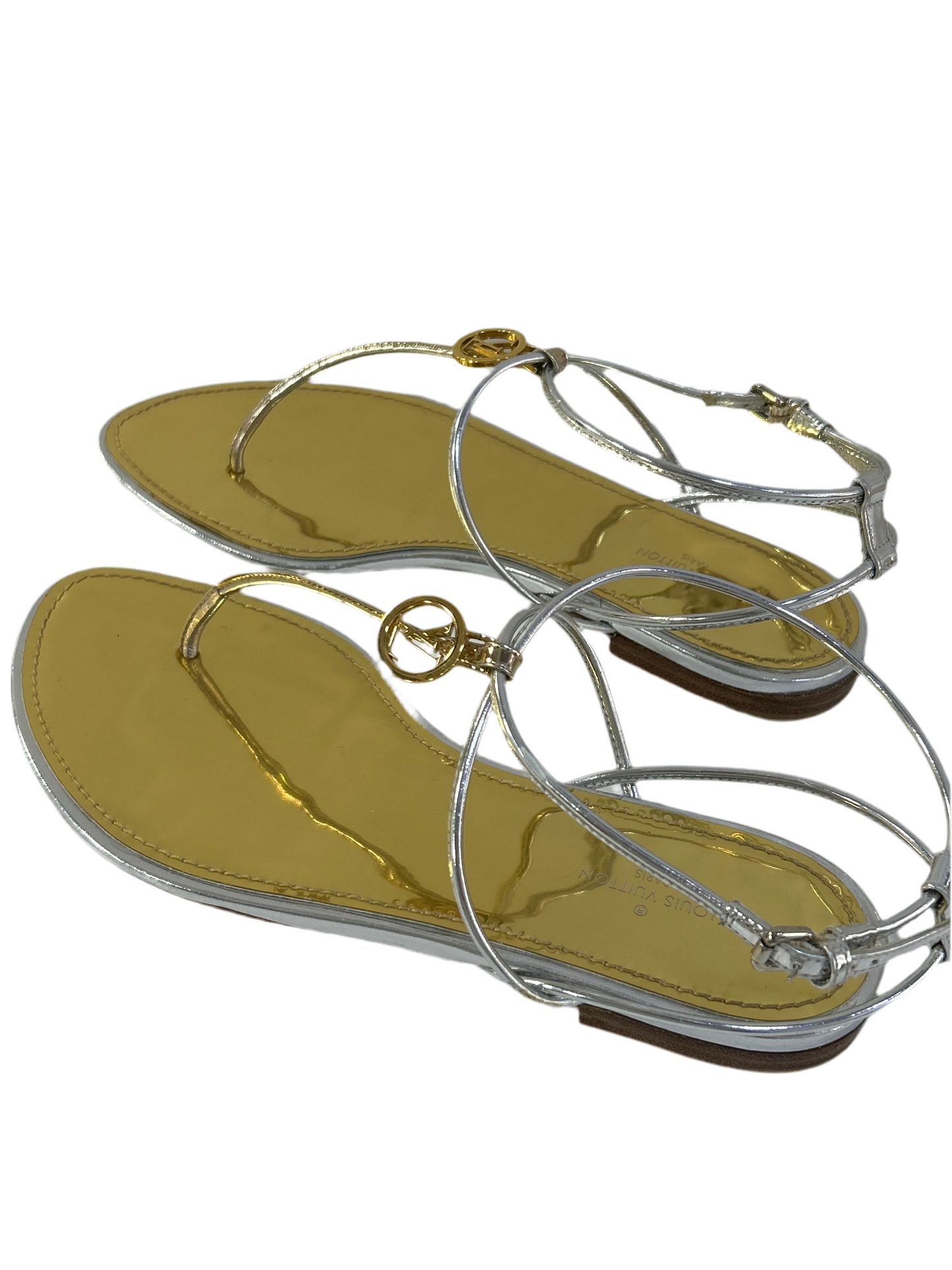 Louis Vuitton Sunseeker Metallic Sandals 36.5