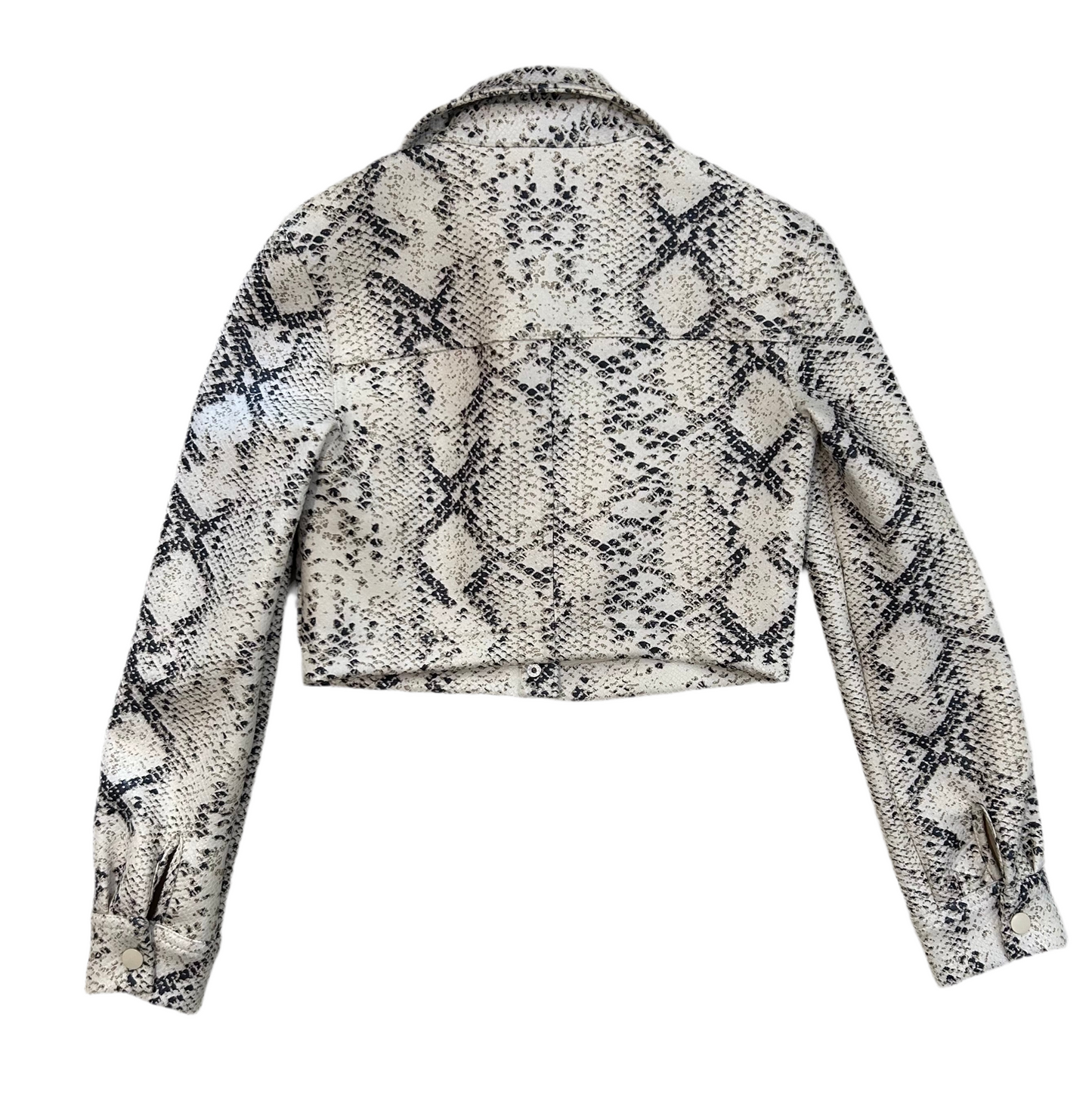 Bershka Snake print cropped jacket