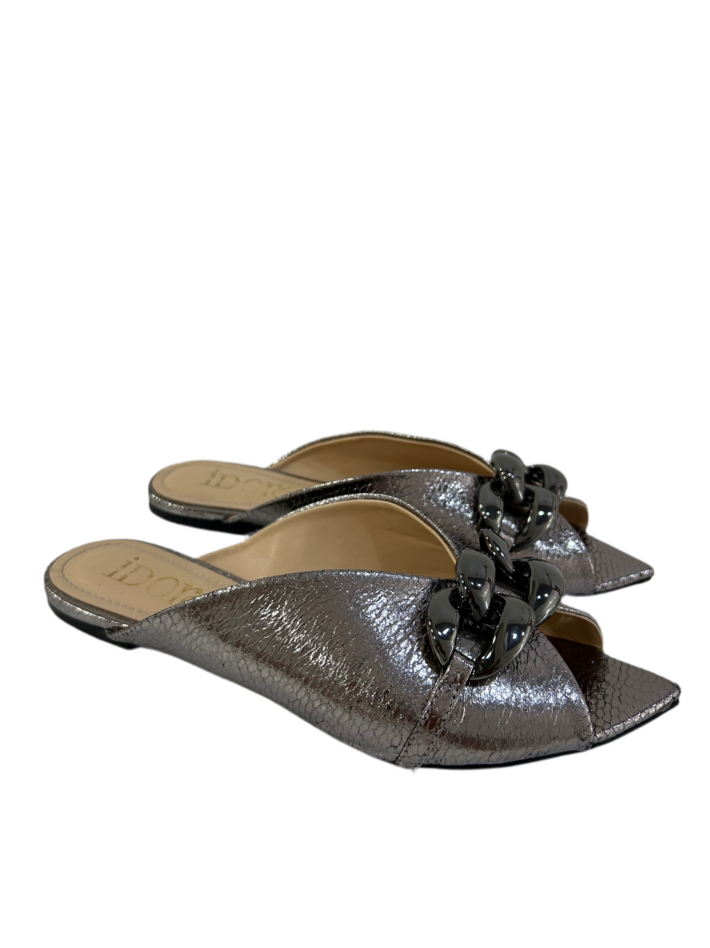 Idore silver metallic sandals 6