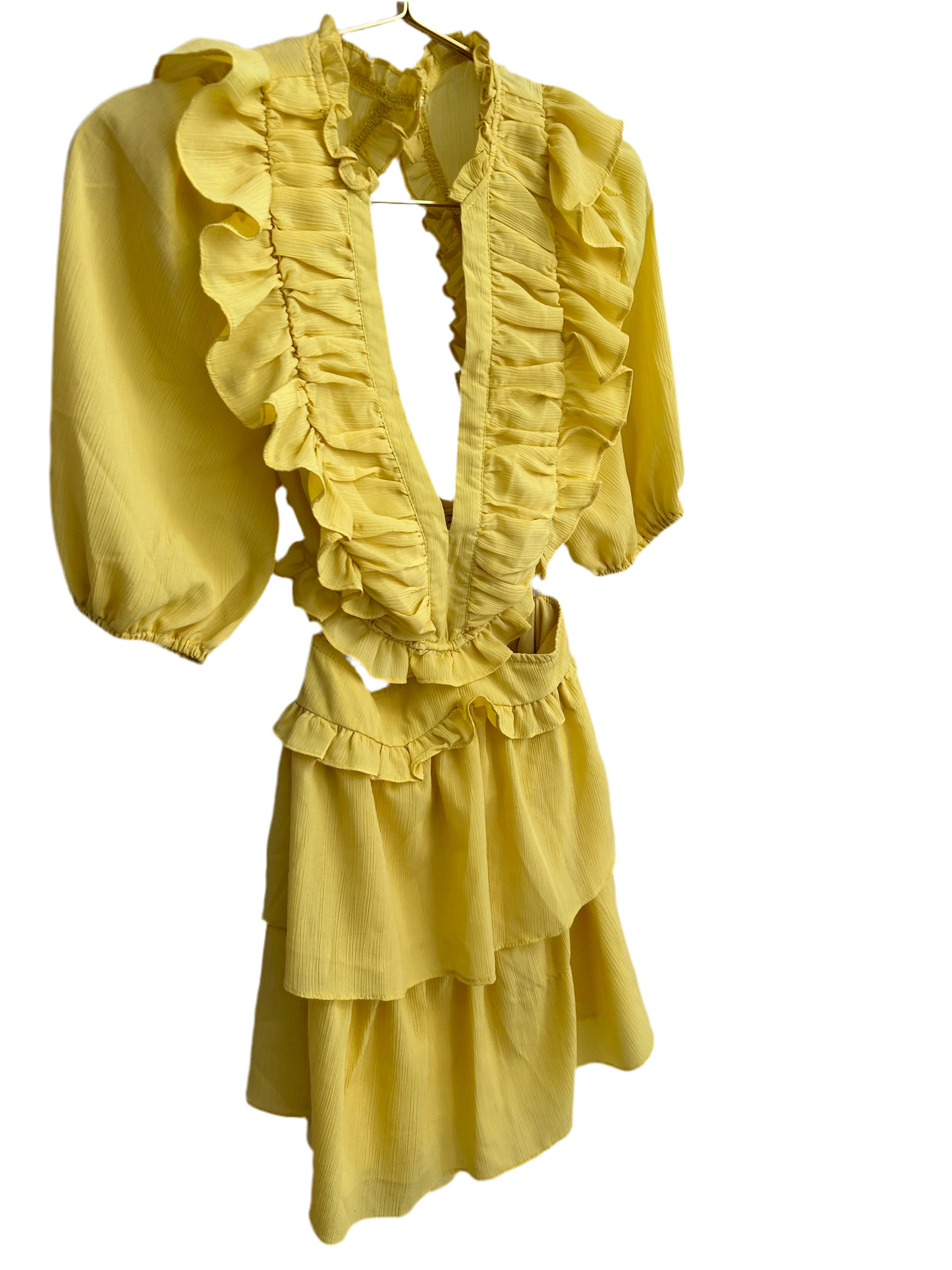 Yellow Ruffle Dress