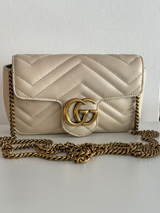 Gucci Super Mini Marmont Matelasse Shoulder Bag