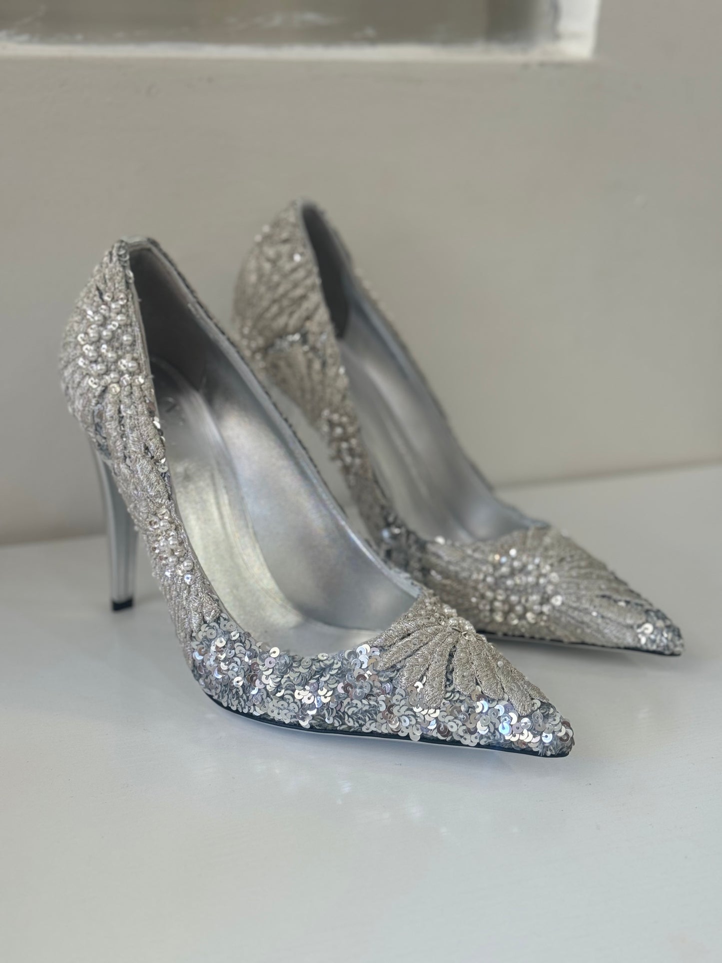 Valentino Garavani Silver Pumps