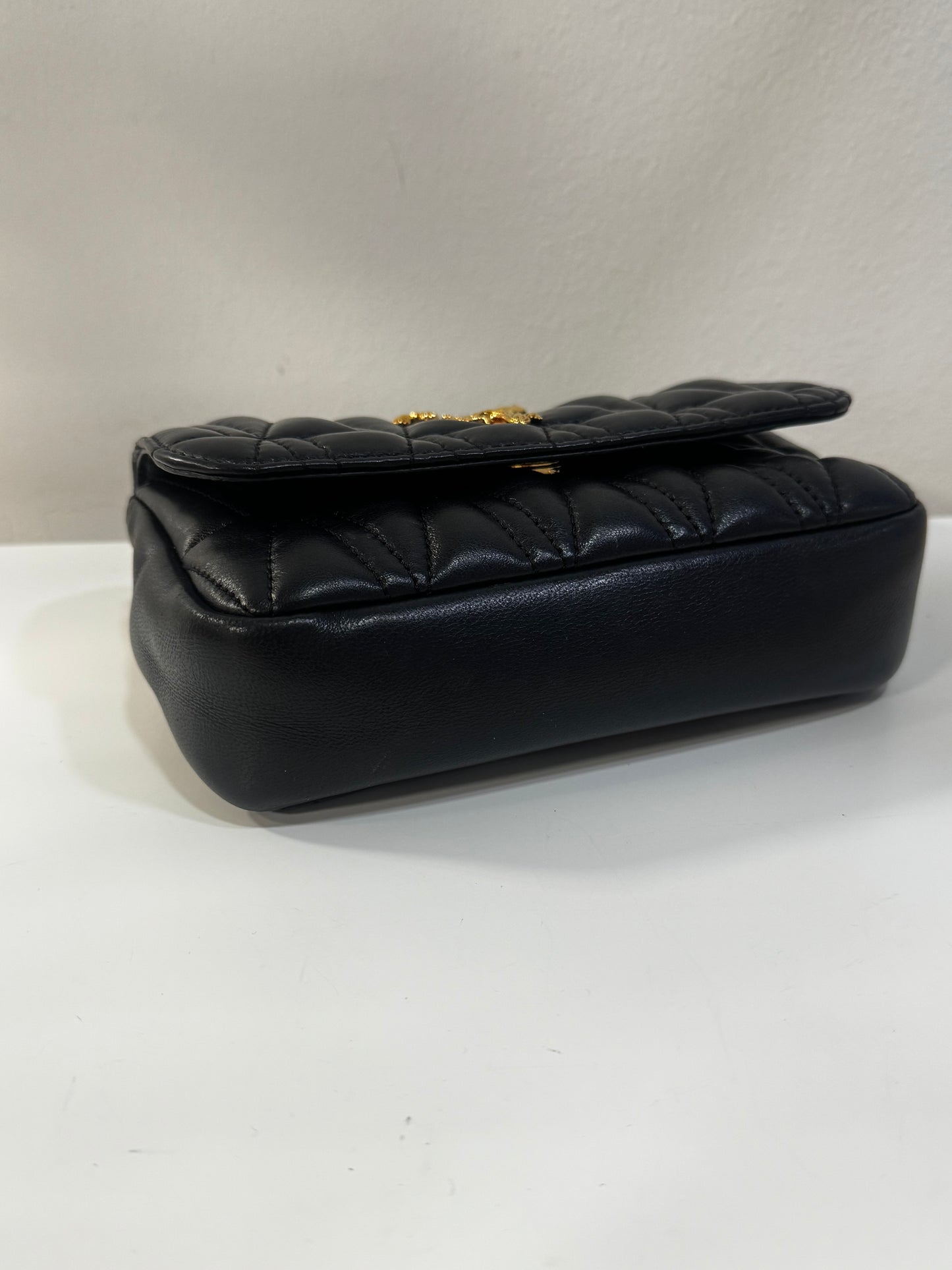Versace Mini Virtus Black Bag