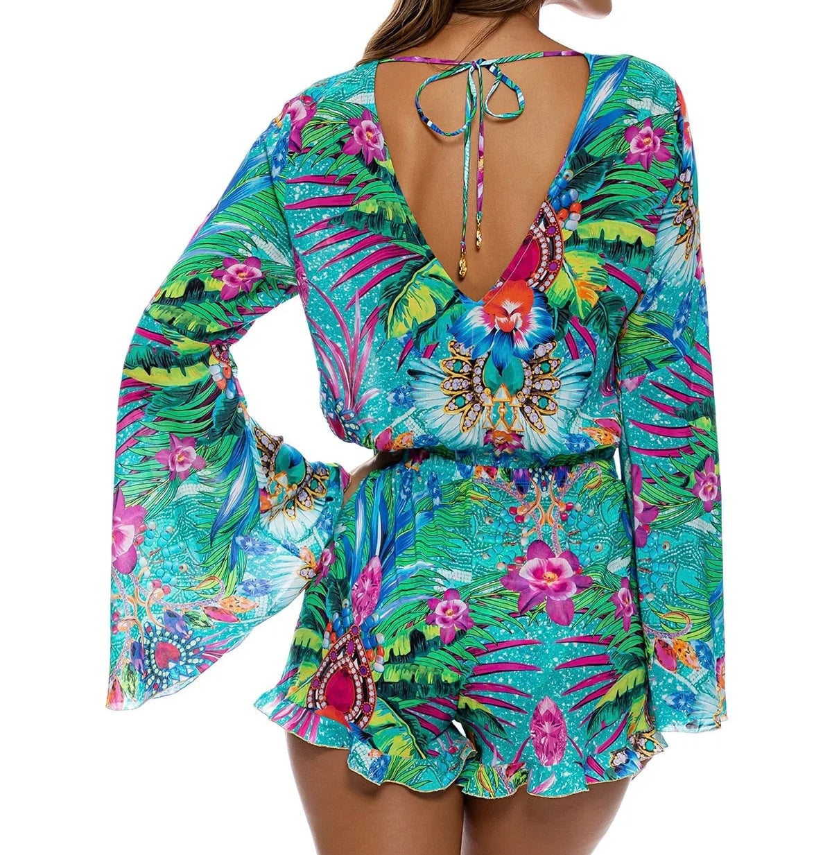 Luli Fama Floral Romper